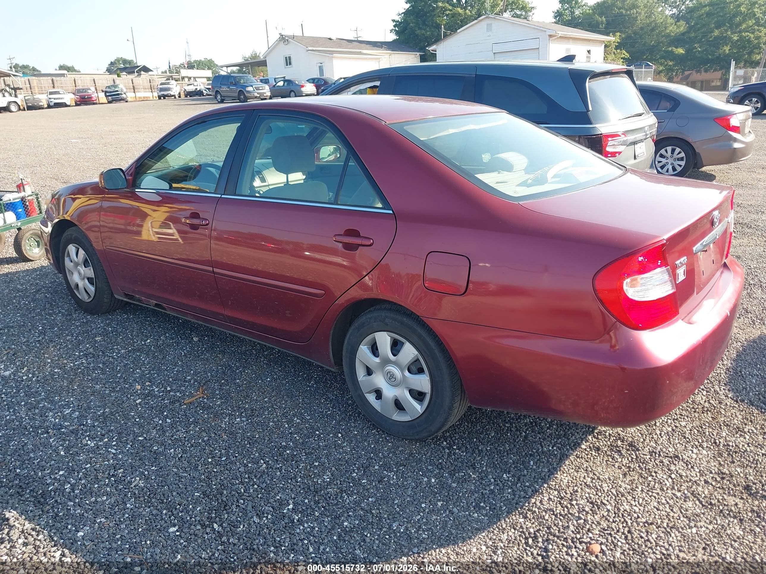 2003 Toyota Camry Le Burgundy vin: 4T1BE32KX3U174189