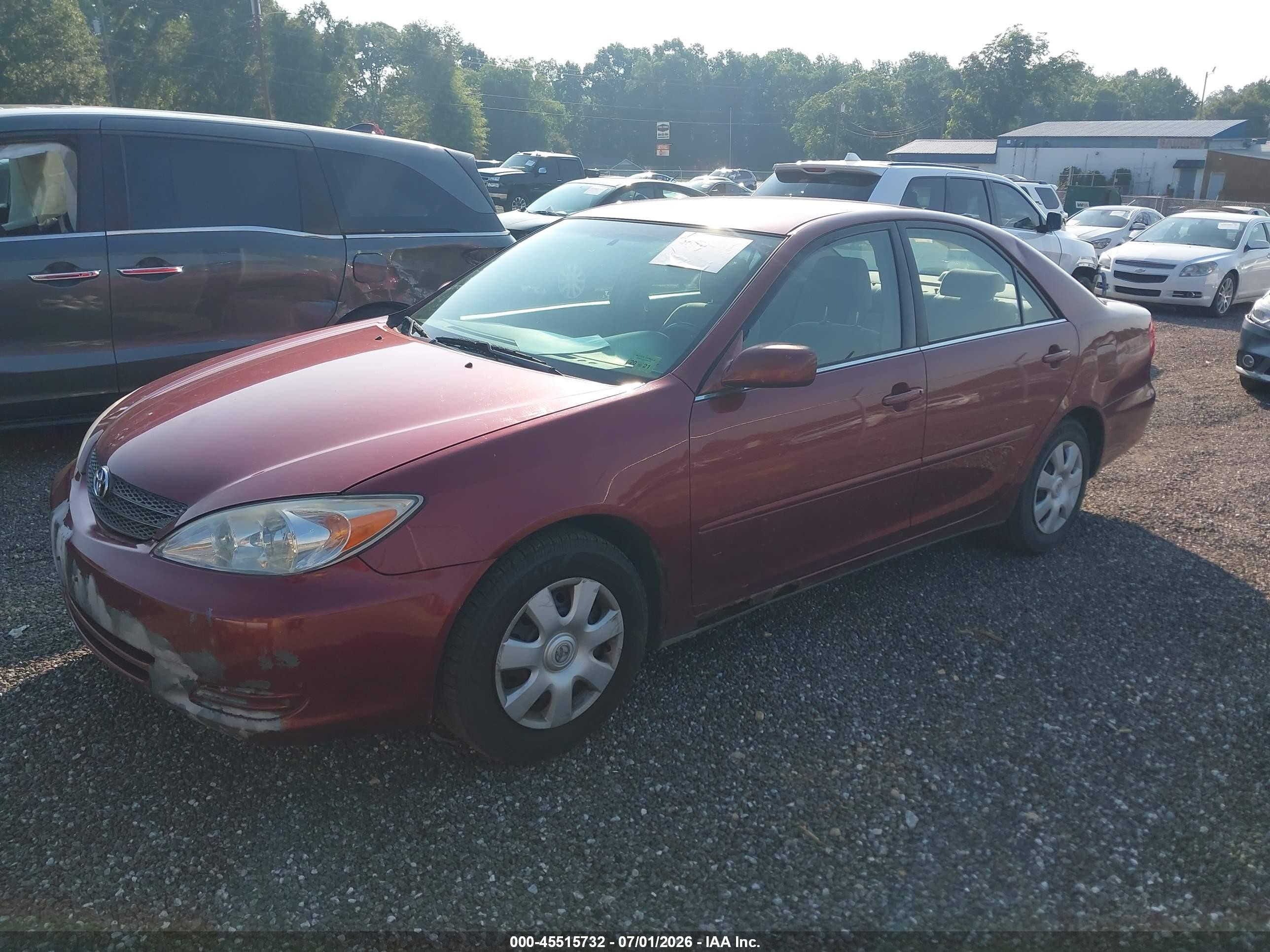 2003 Toyota Camry Le Burgundy vin: 4T1BE32KX3U174189