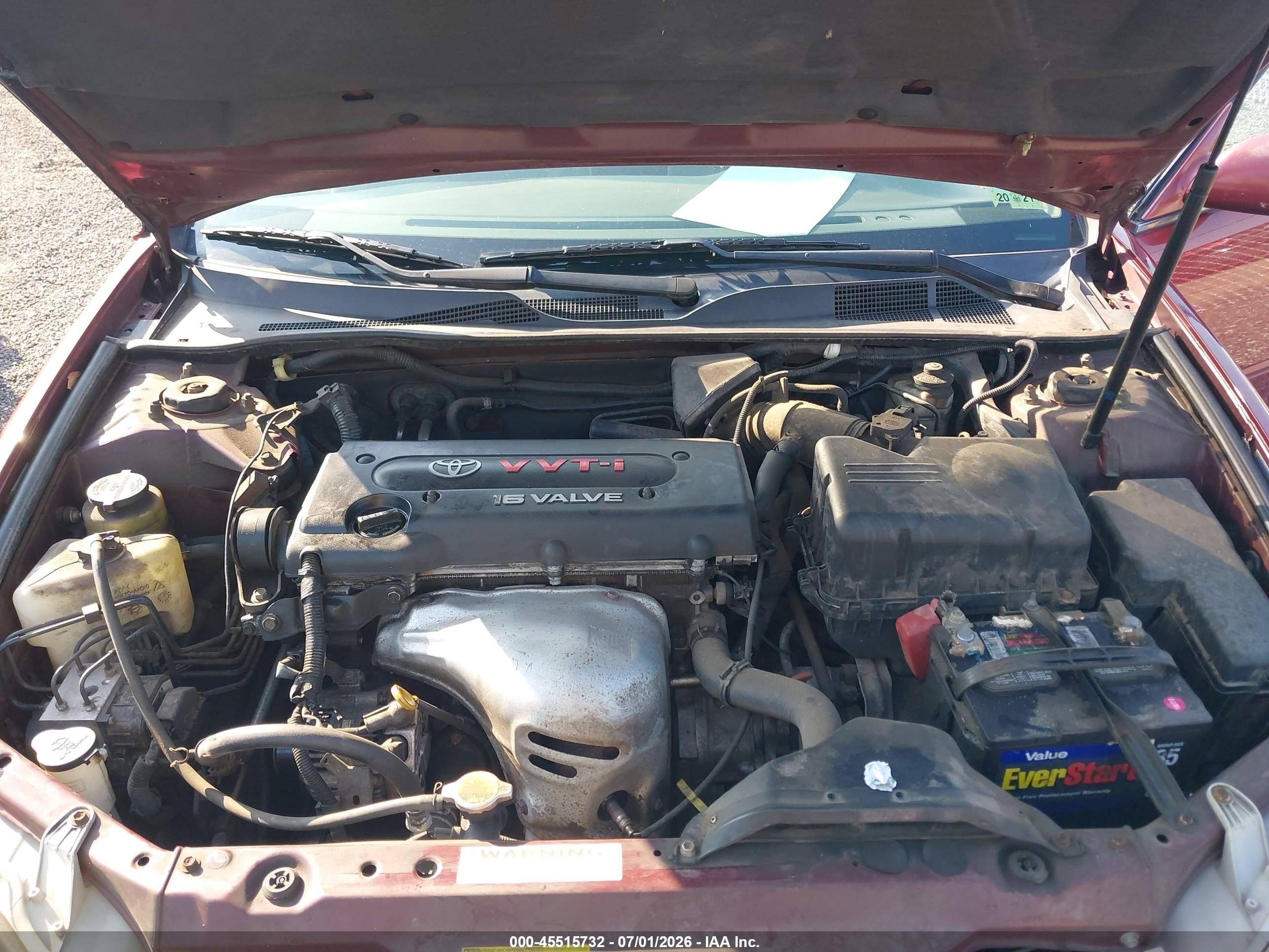 2003 Toyota Camry Le Burgundy vin: 4T1BE32KX3U174189