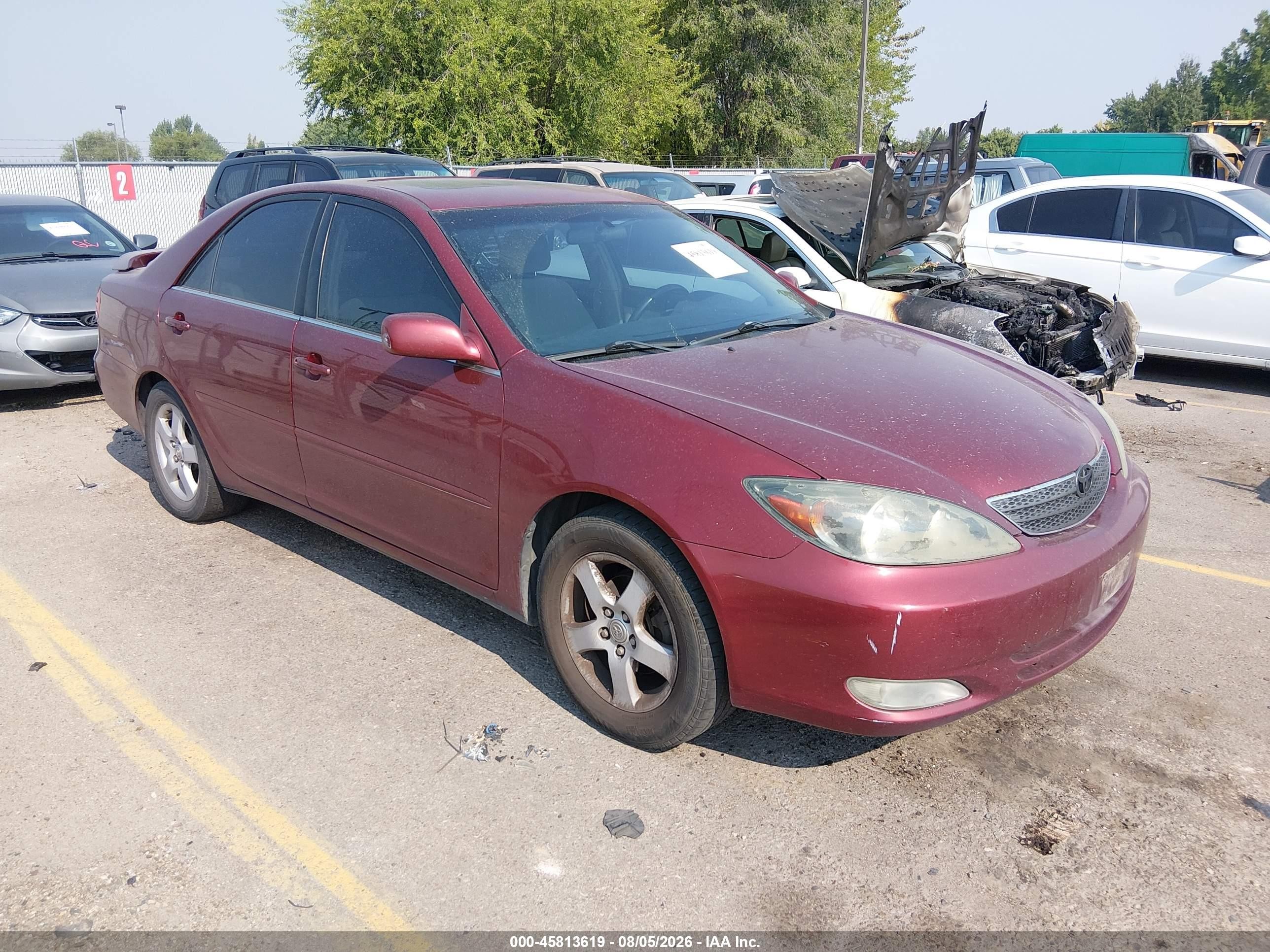2003 Toyota Camry Se Red vin: 4T1BE32KX3U223892