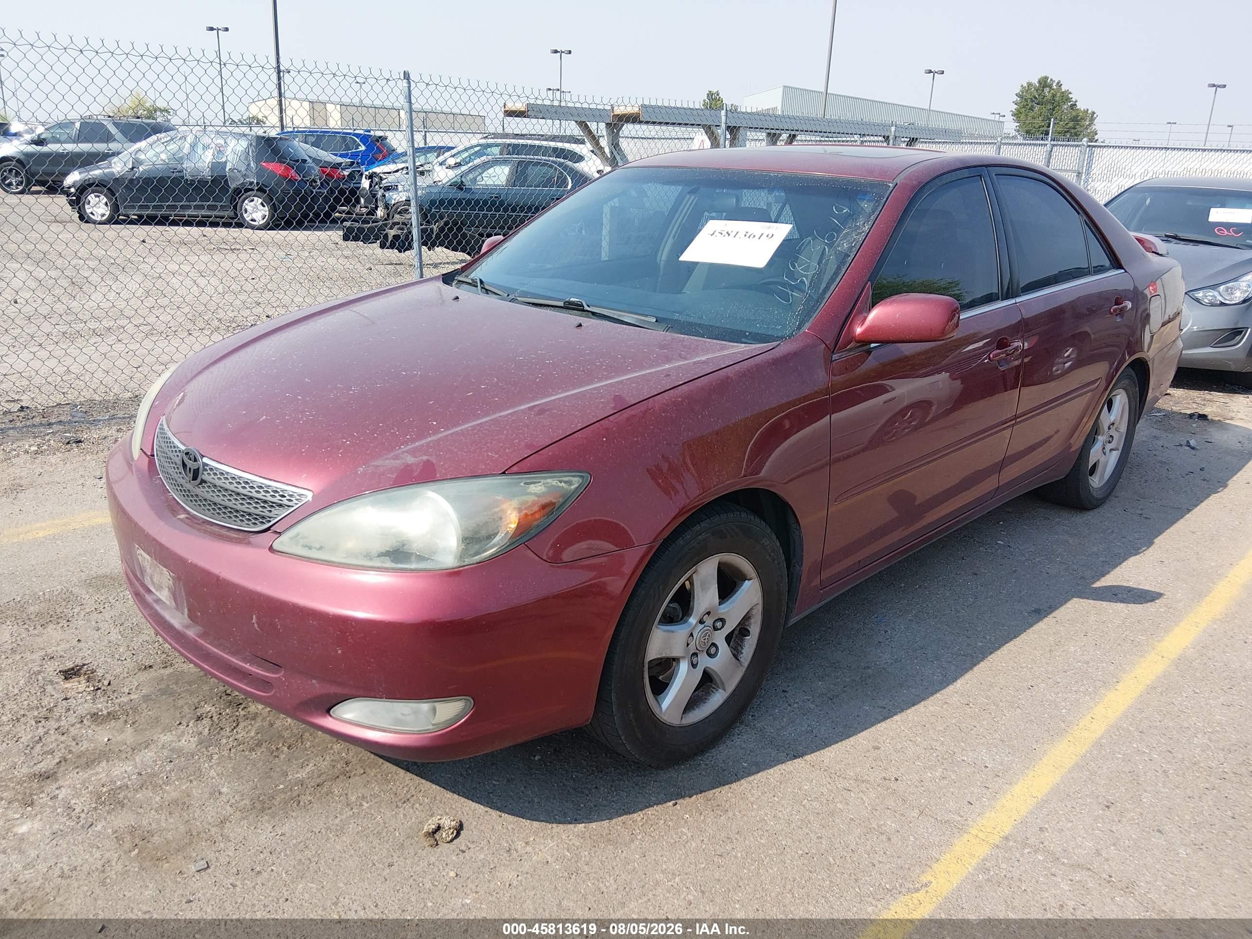 2003 Toyota Camry Se Red vin: 4T1BE32KX3U223892