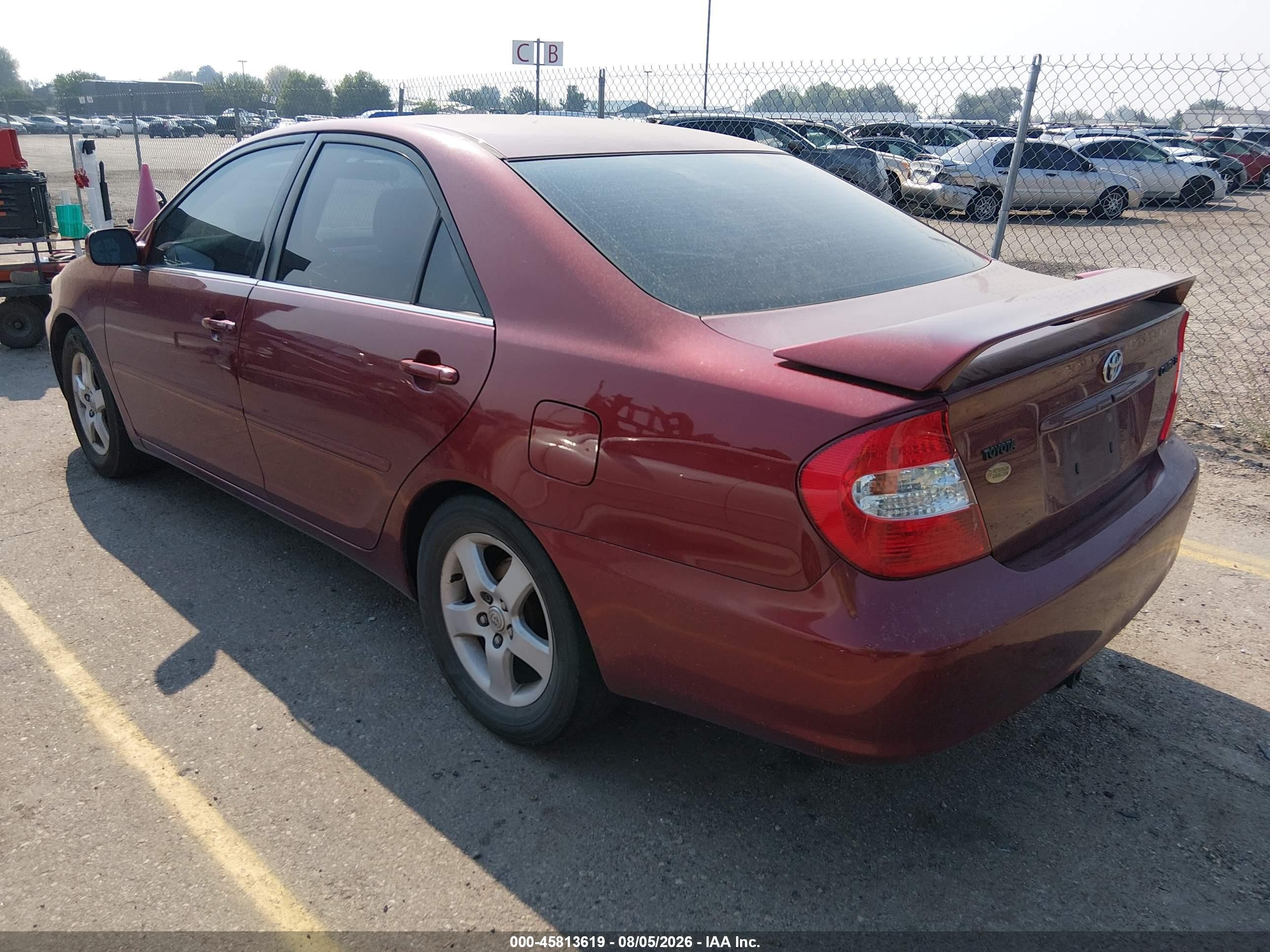 2003 Toyota Camry Se Red vin: 4T1BE32KX3U223892