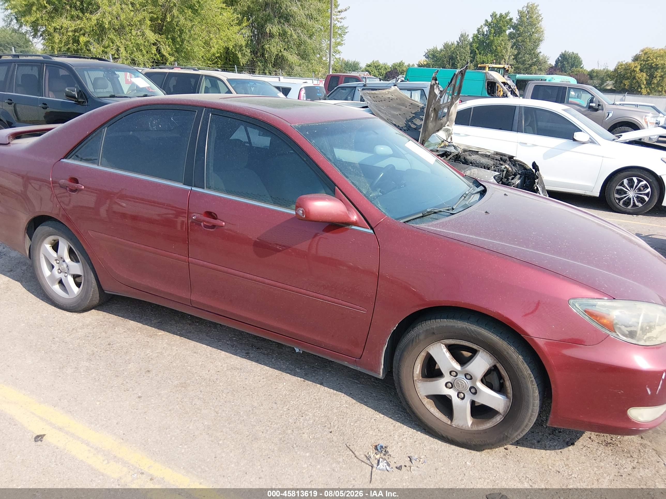 2003 Toyota Camry Se Red vin: 4T1BE32KX3U223892