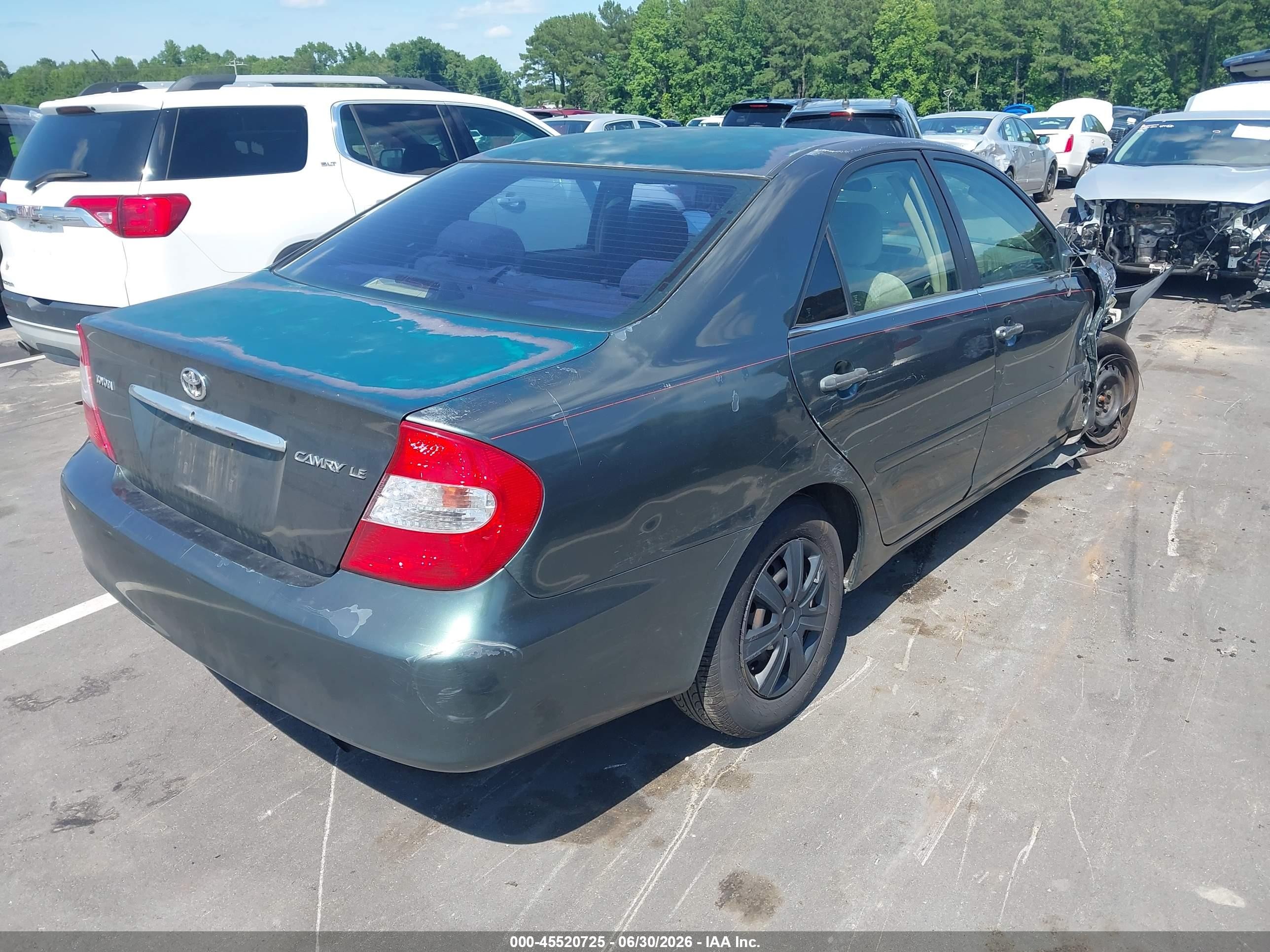 2003 Toyota Camry Le Green vin: 4T1BE32KX3U648724