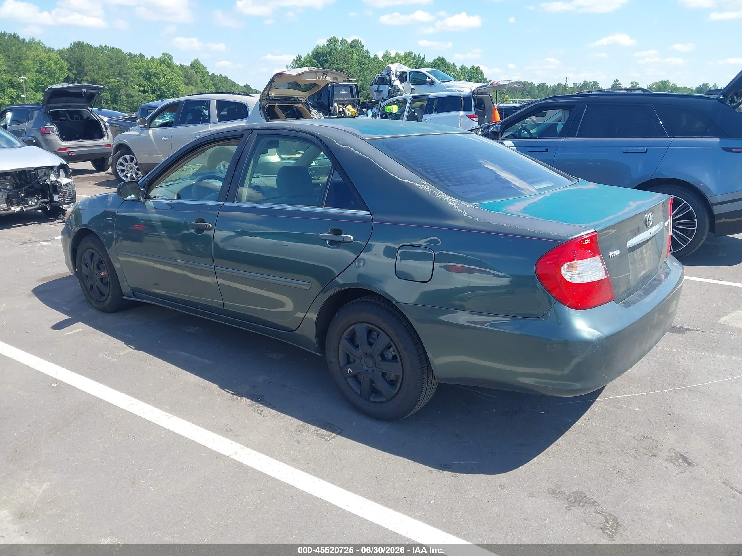 2003 Toyota Camry Le Green vin: 4T1BE32KX3U648724