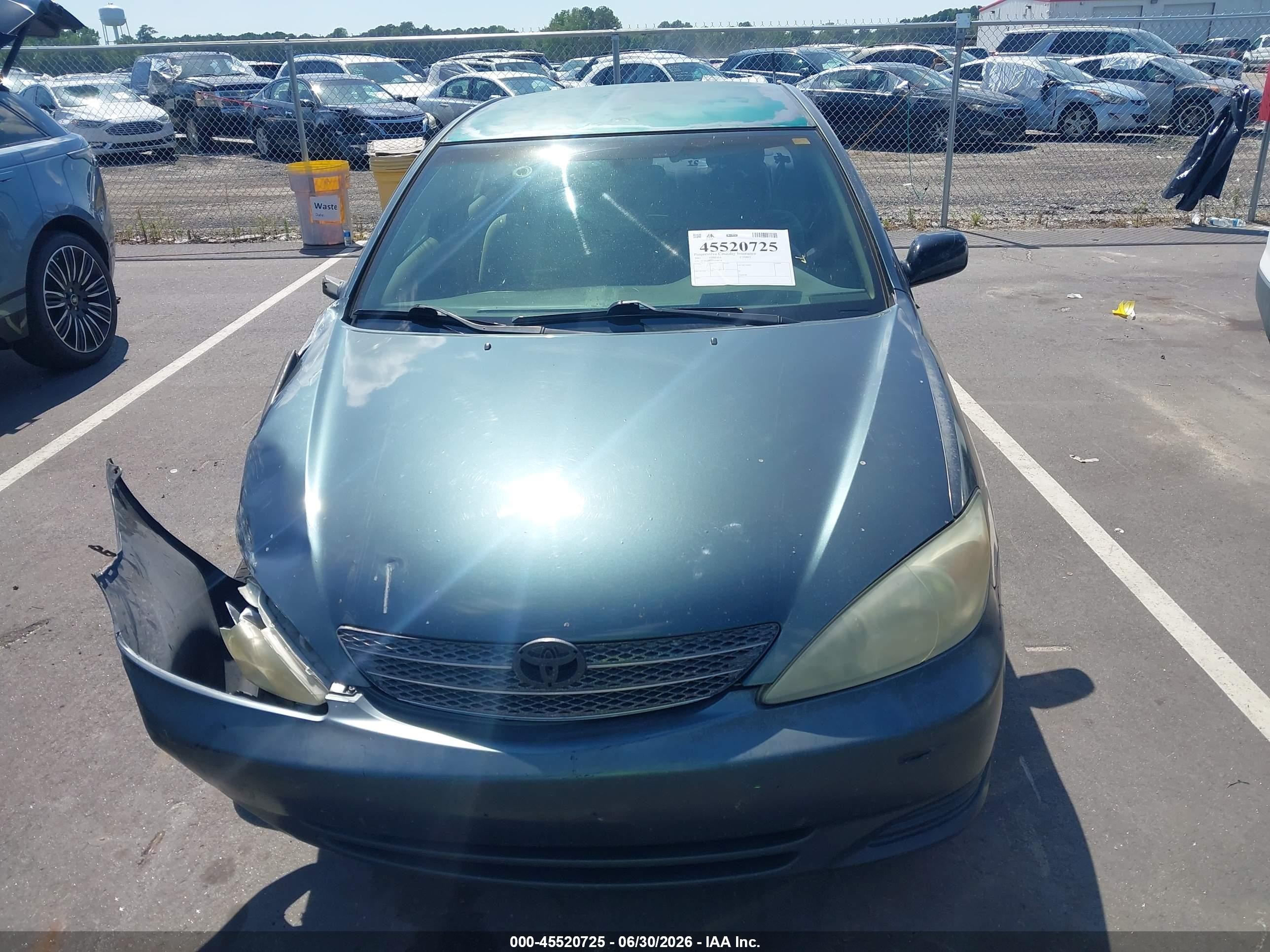 2003 Toyota Camry Le Green vin: 4T1BE32KX3U648724
