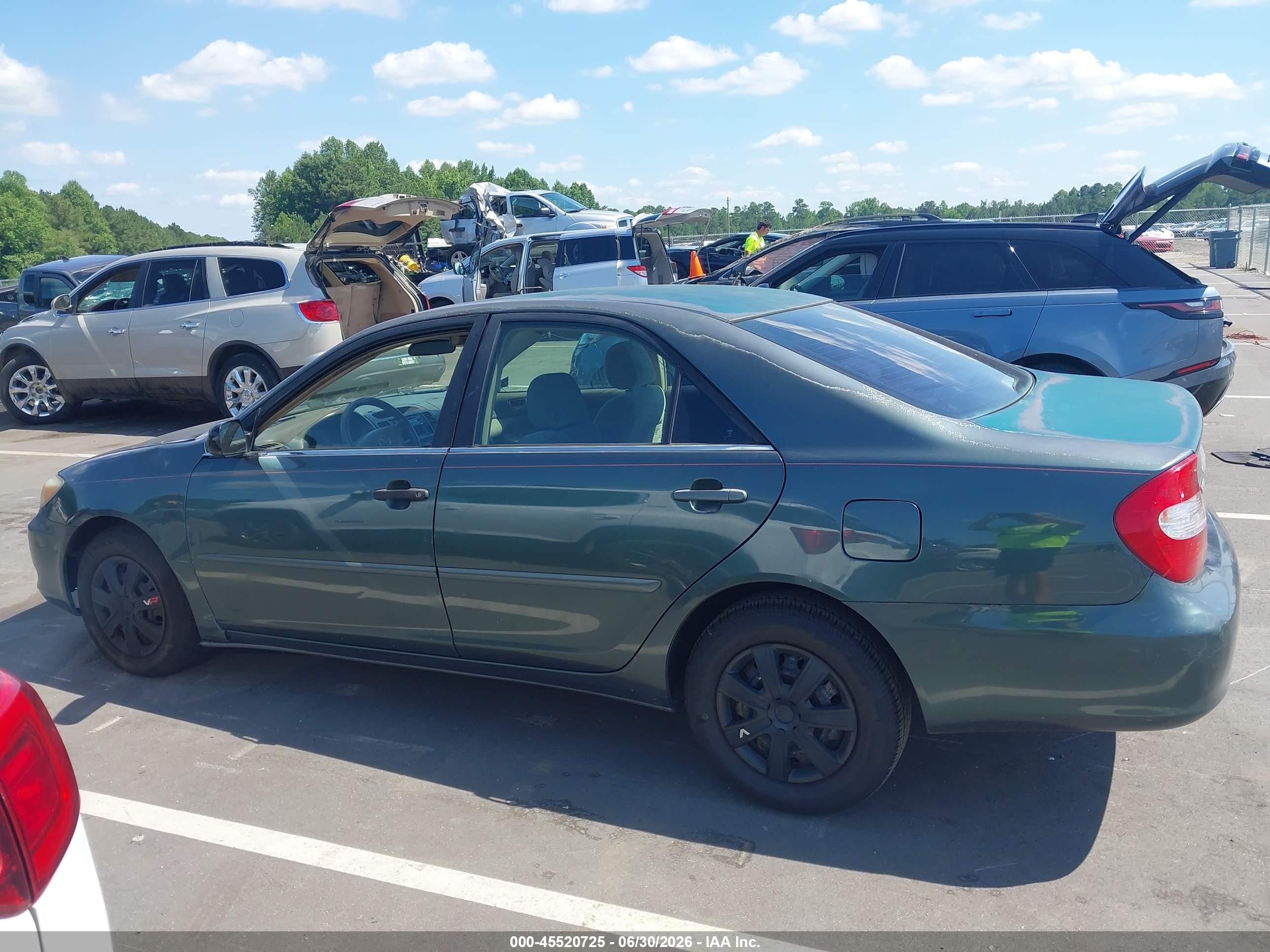 2003 Toyota Camry Le Green vin: 4T1BE32KX3U648724
