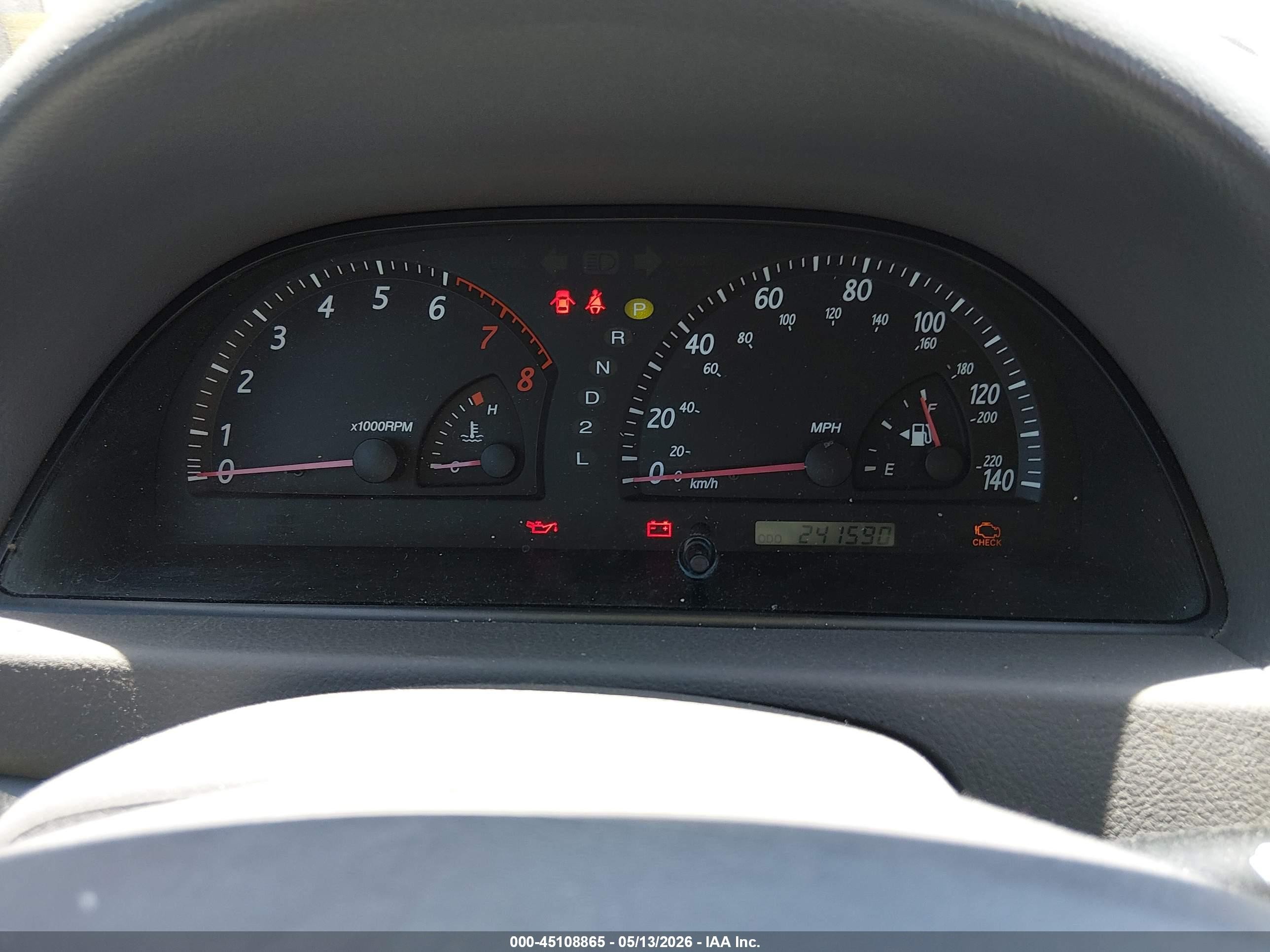 2004 Toyota Camry Le Blue vin: 4T1BE32KX4U299999