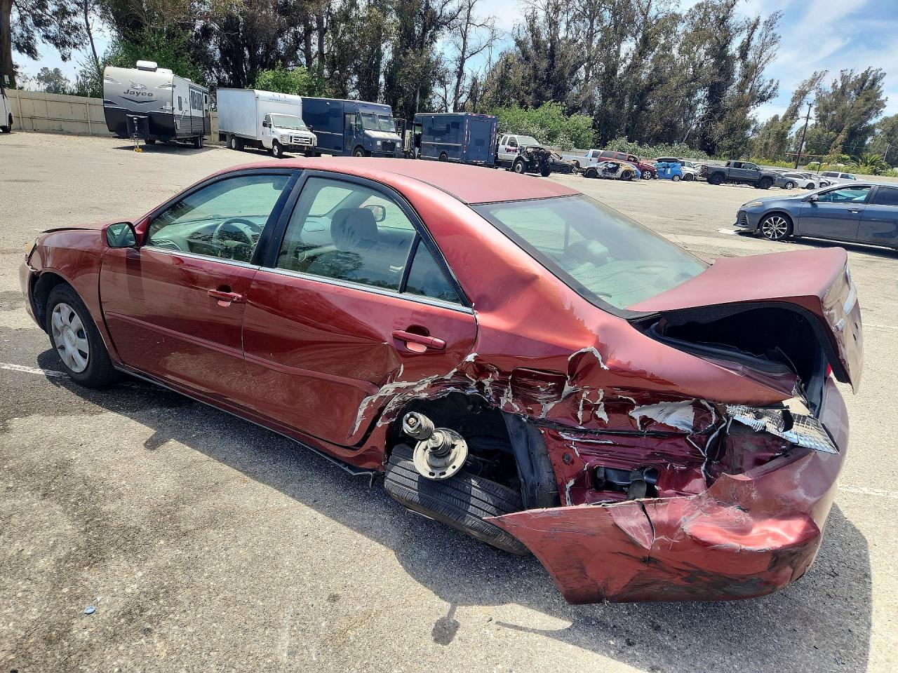 2004 Toyota Camry Le Burgundy vin: 4T1BE32KX4U350935