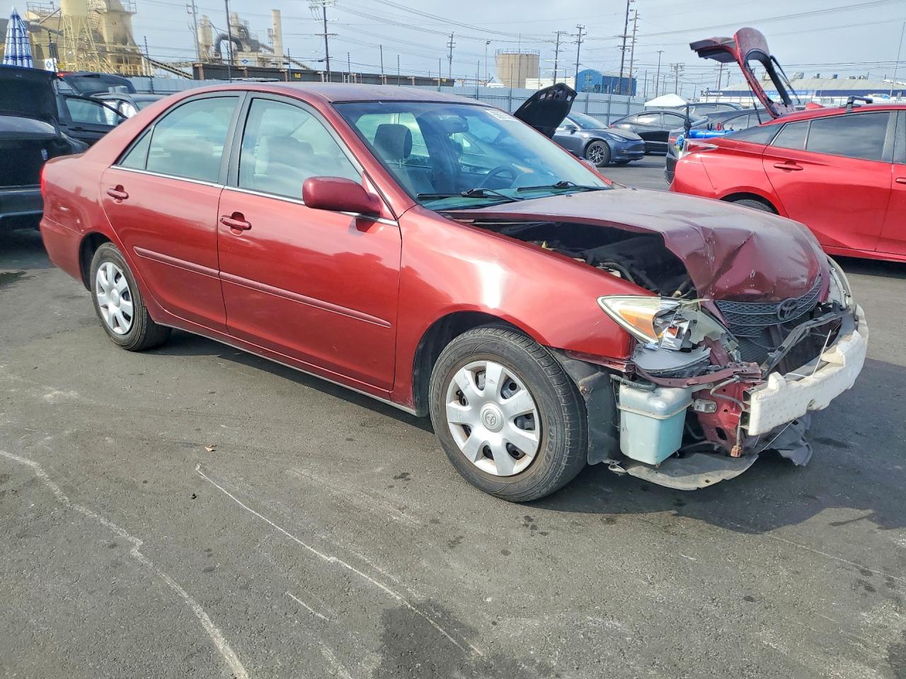 2004 Toyota Camry Le Бордовый vin: 4T1BE32KX4U369100