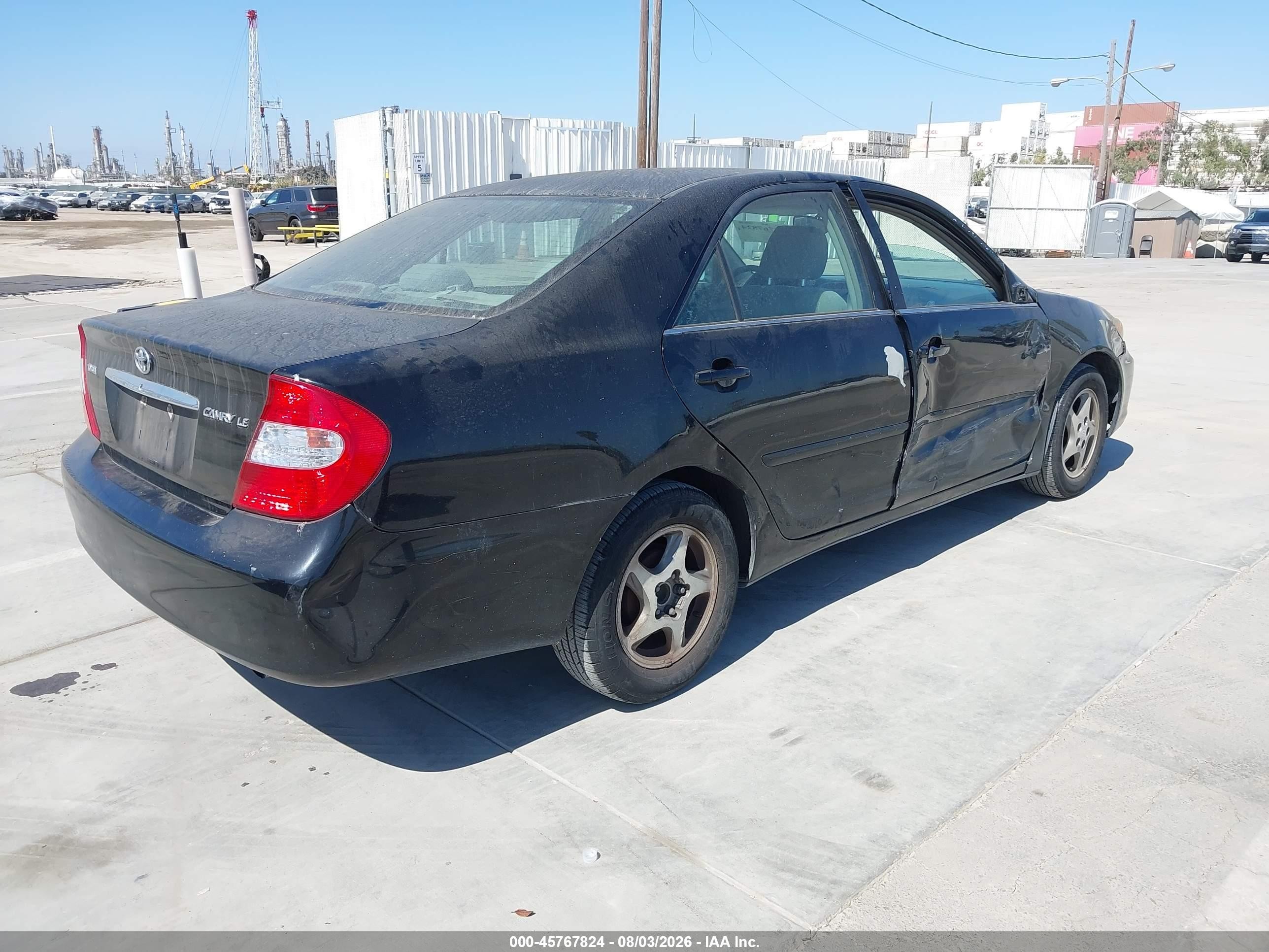 2004 Toyota Camry Le Black vin: 4T1BE32KX4U374491