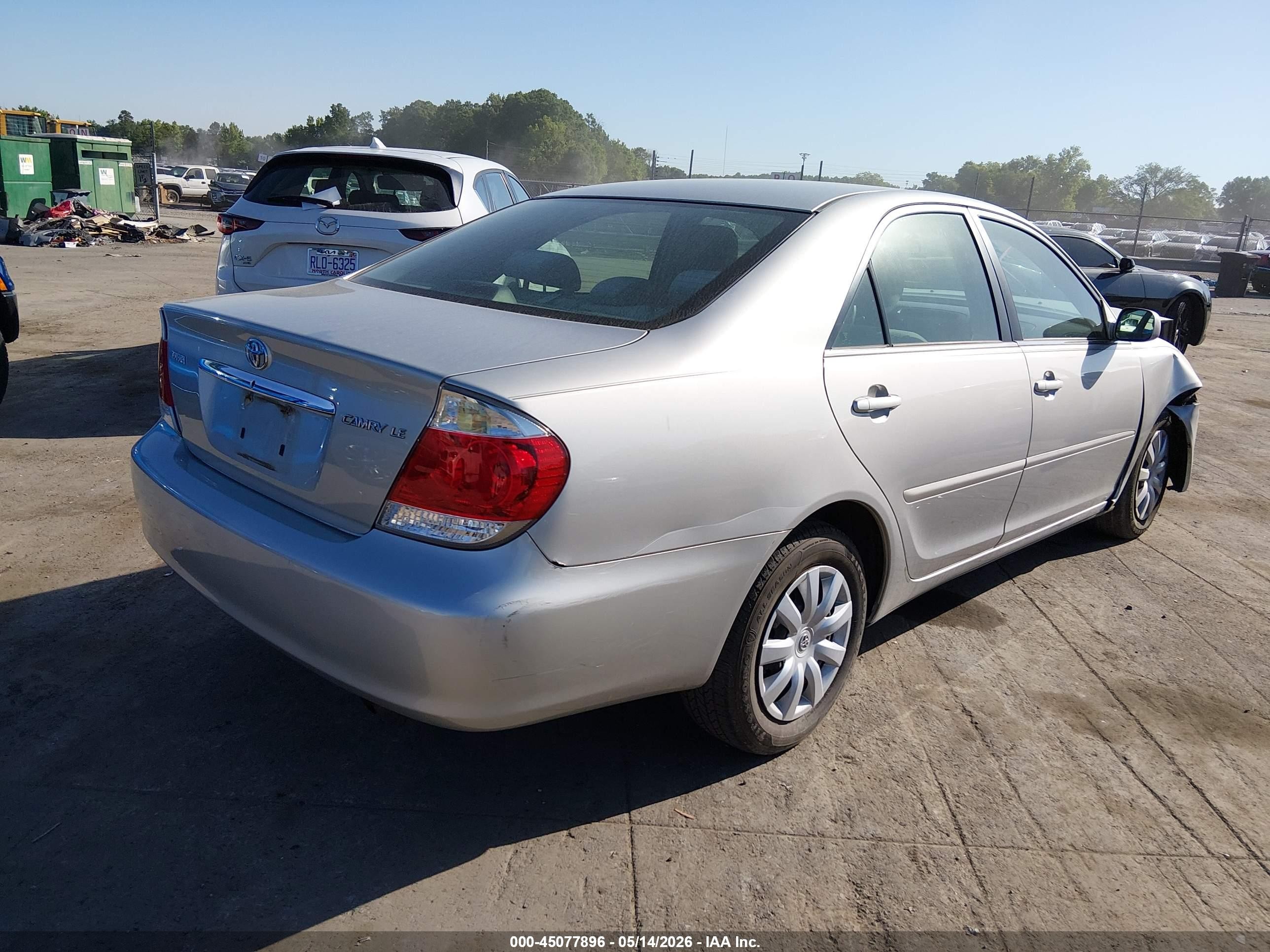2005 Toyota Camry Le Серебряный vin: 4T1BE32KX5U078923