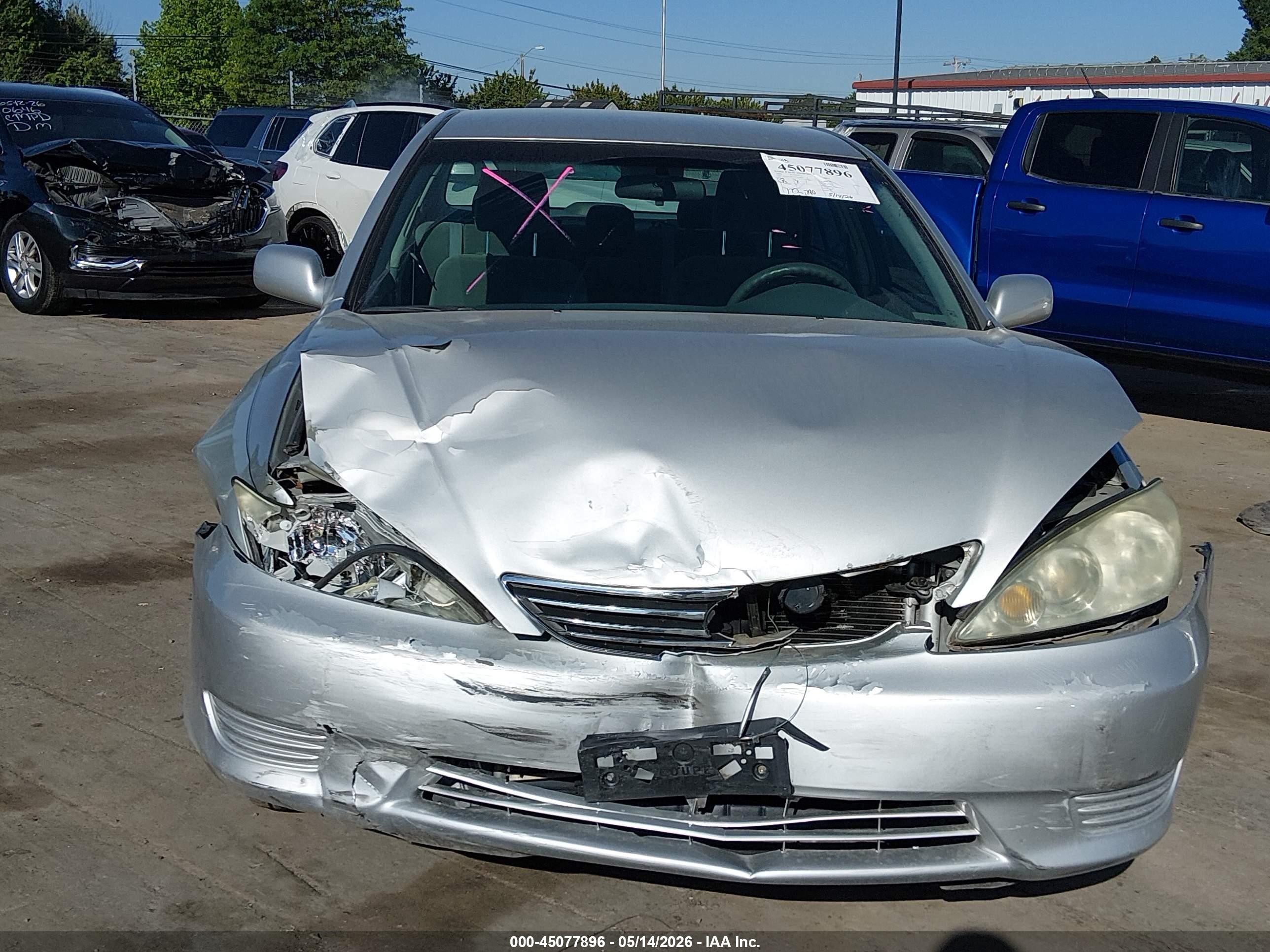 2005 Toyota Camry Le Серебряный vin: 4T1BE32KX5U078923