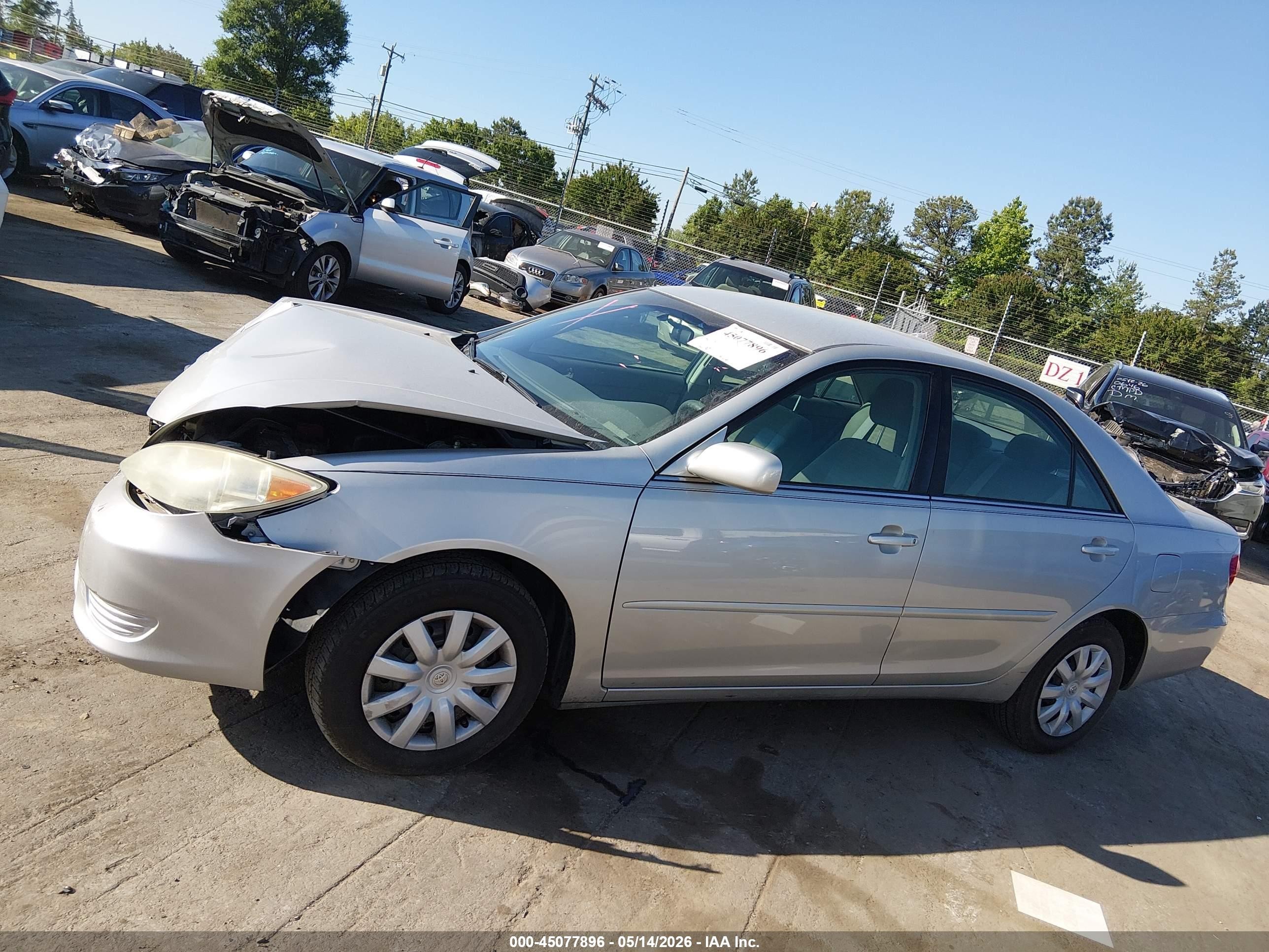 2005 Toyota Camry Le Серебряный vin: 4T1BE32KX5U078923