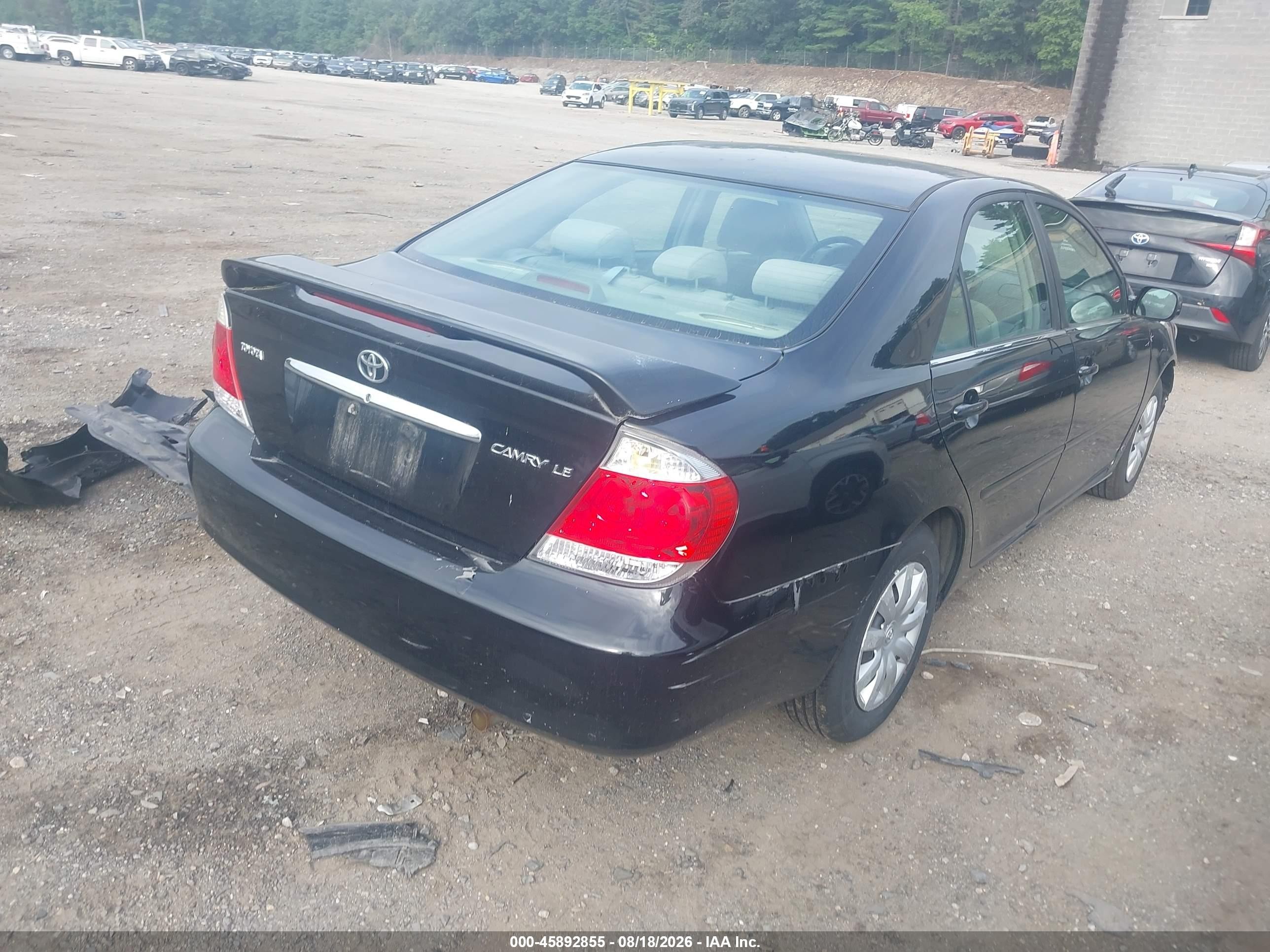 2005 Toyota Camry Le/se Black vin: 4T1BE32KX5U080803