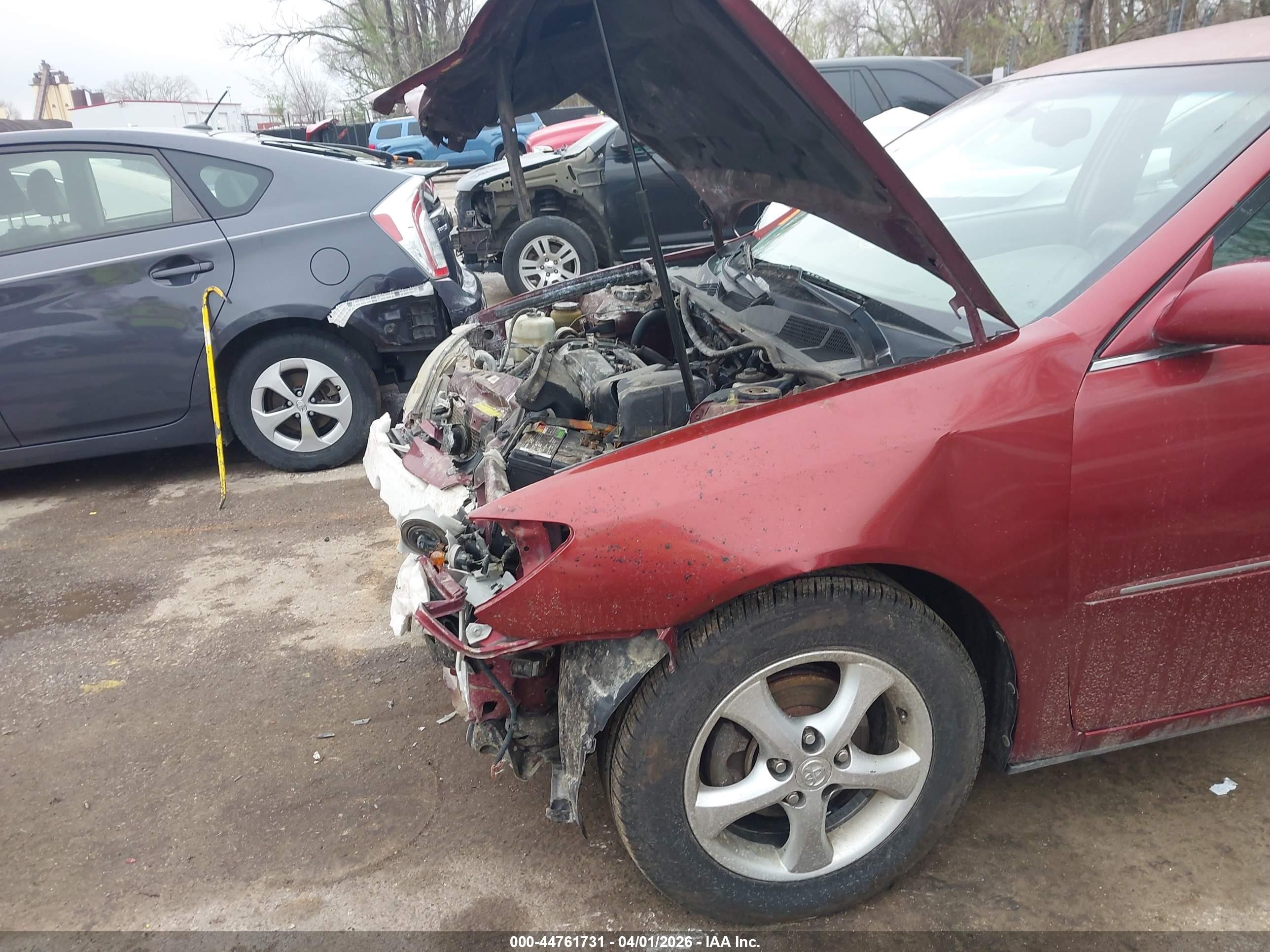 2005 Toyota Camry Xle Red vin: 4T1BE32KX5U403862