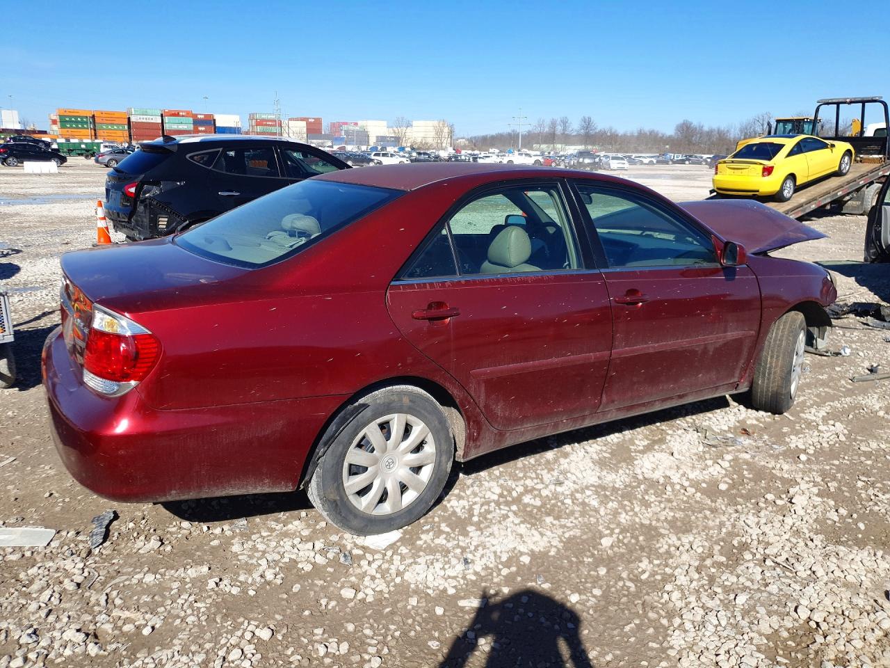 2005 Toyota Camry Le Бордовый vin: 4T1BE32KX5U407202