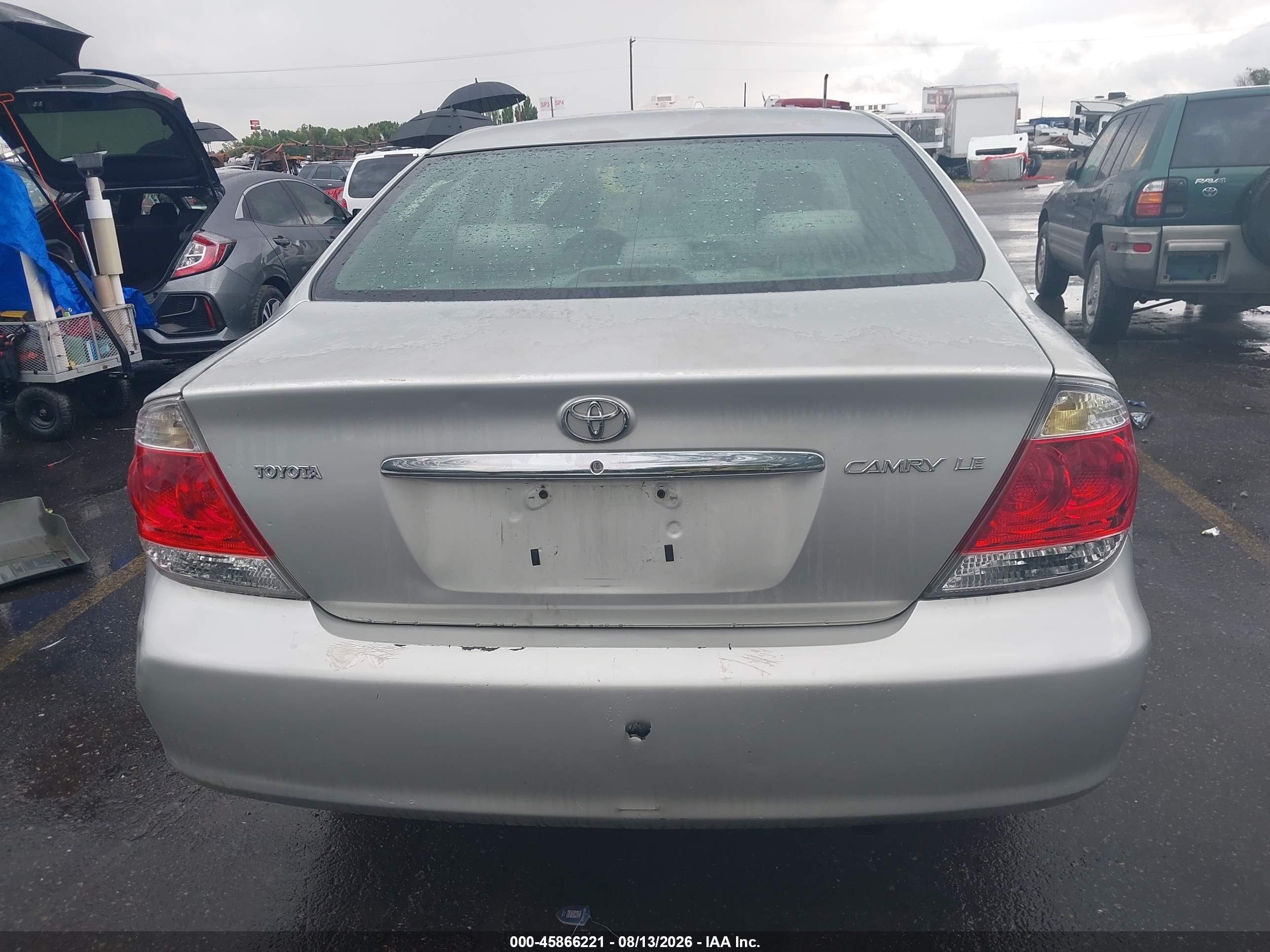 2005 Toyota Camry Le Silver vin: 4T1BE32KX5U558895