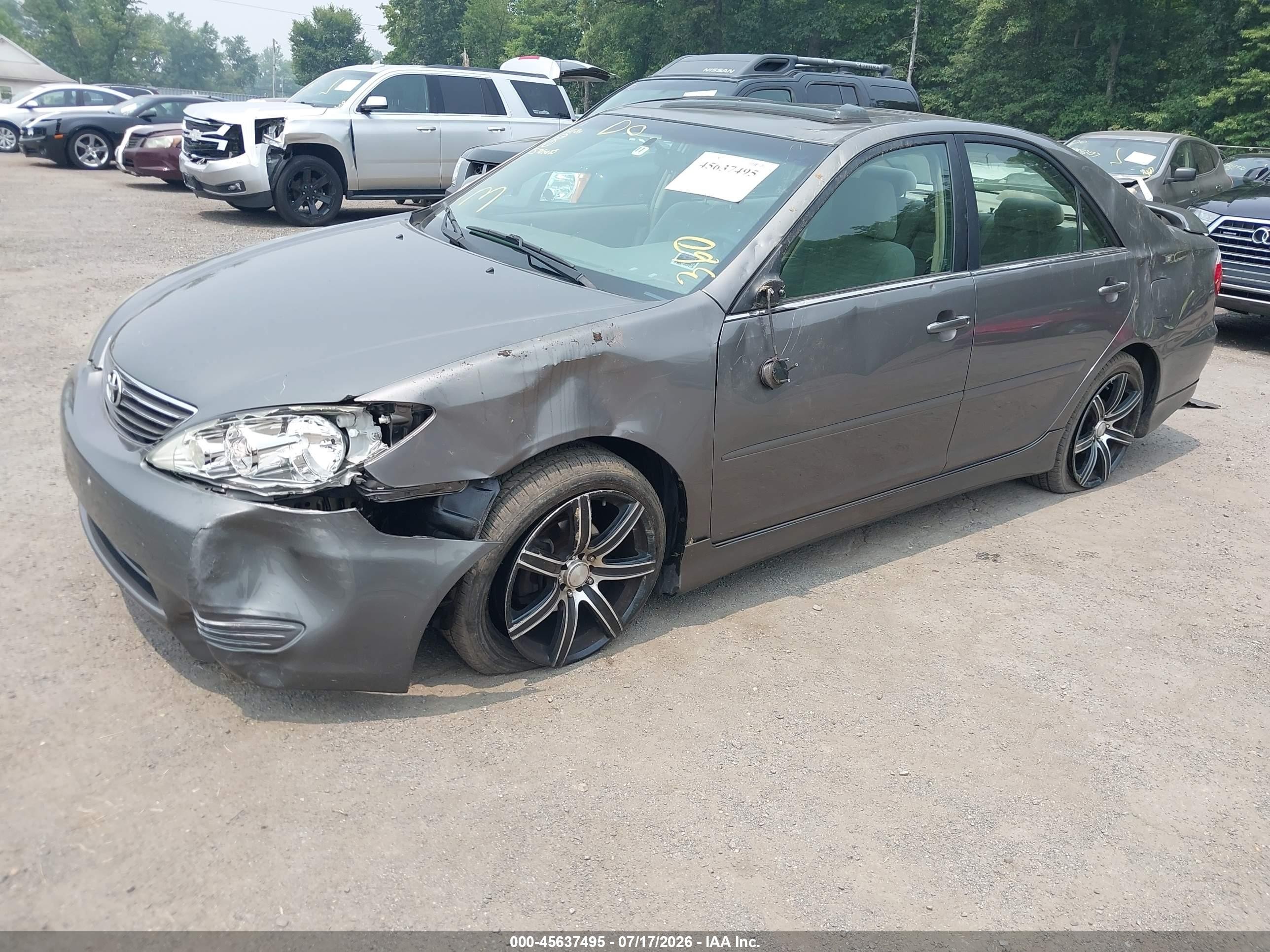 2006 Toyota Camry Le Gray vin: 4T1BE32KX6U705685