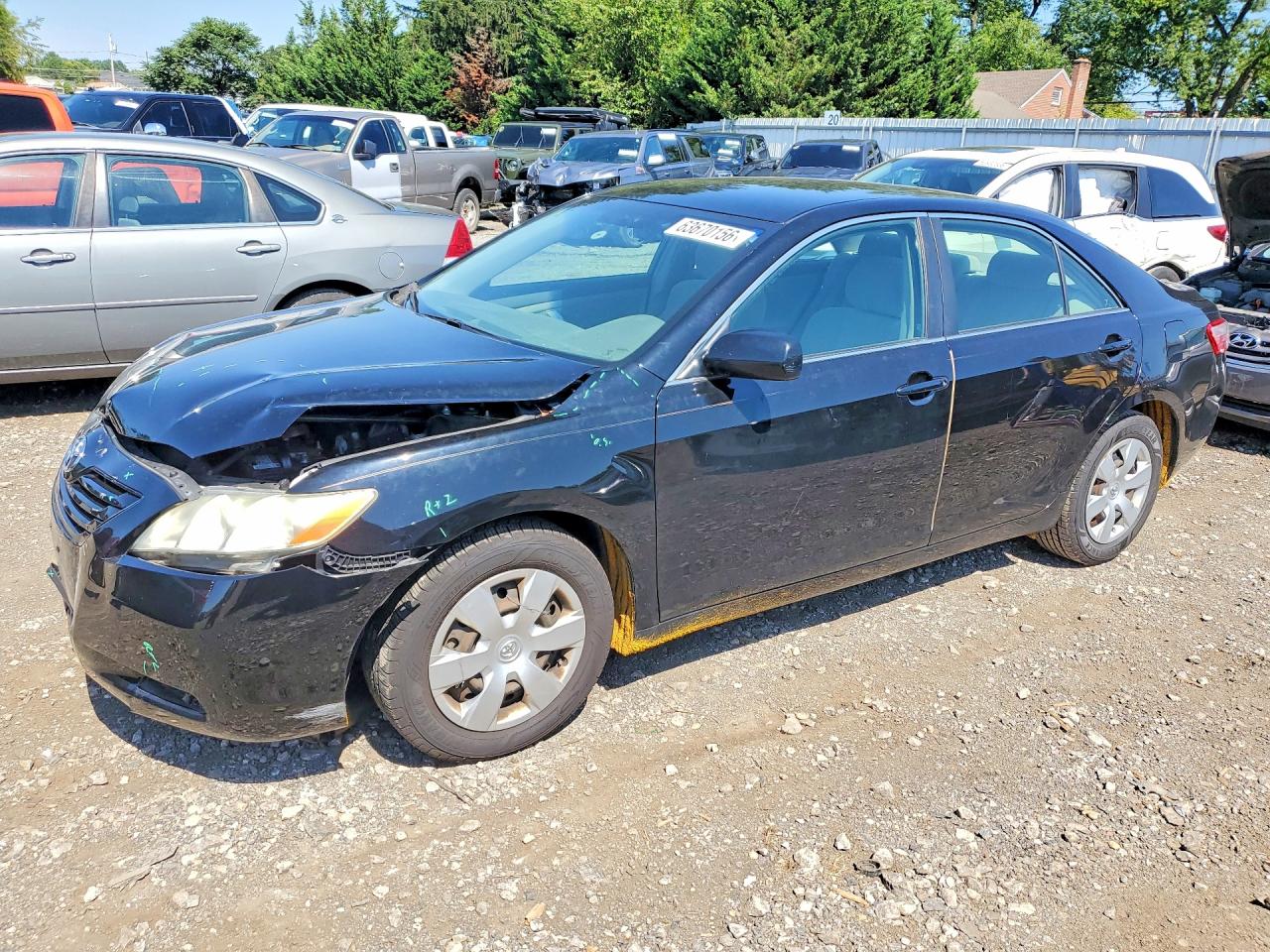 2007 Toyota Camry Le Black vin: 4T1BE46K07U014456