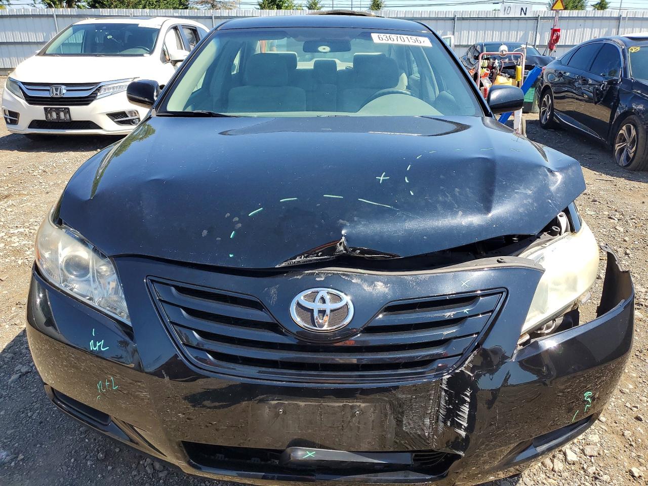 2007 Toyota Camry Le Black vin: 4T1BE46K07U014456