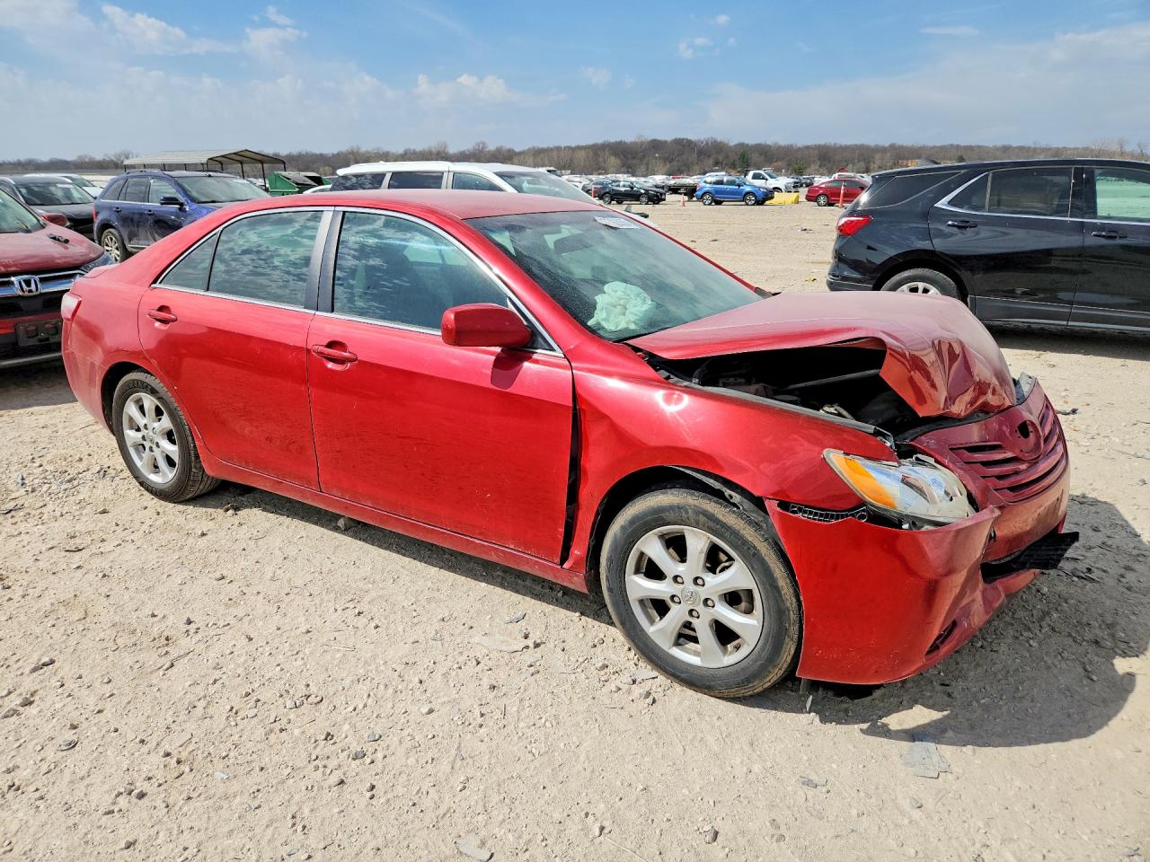 2007 Toyota Camry Le Красный vin: 4T1BE46K07U033086