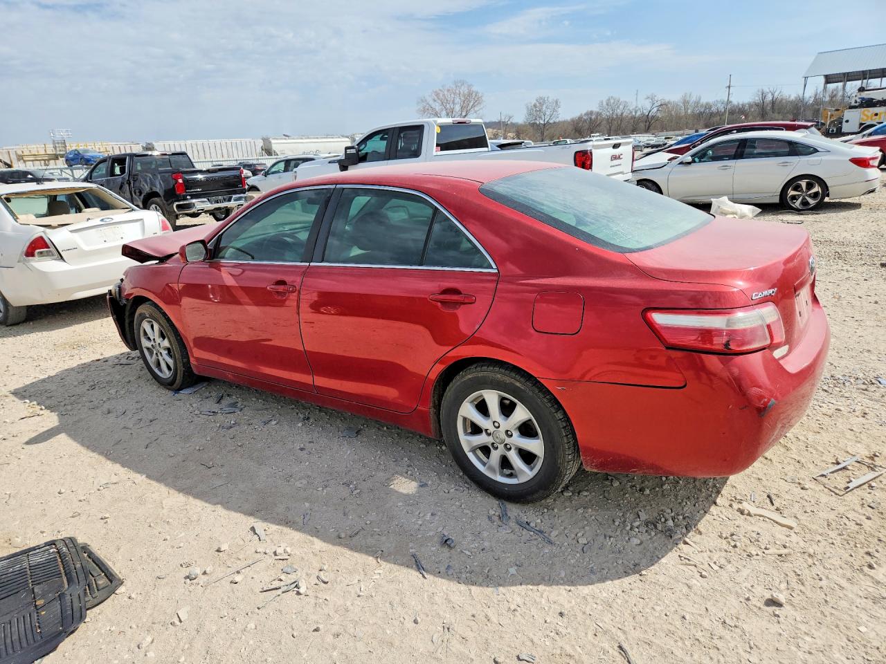 2007 Toyota Camry Le Красный vin: 4T1BE46K07U033086