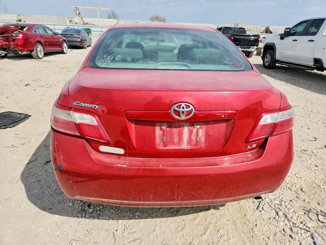 2007 Toyota Camry Le Красный vin: 4T1BE46K07U033086