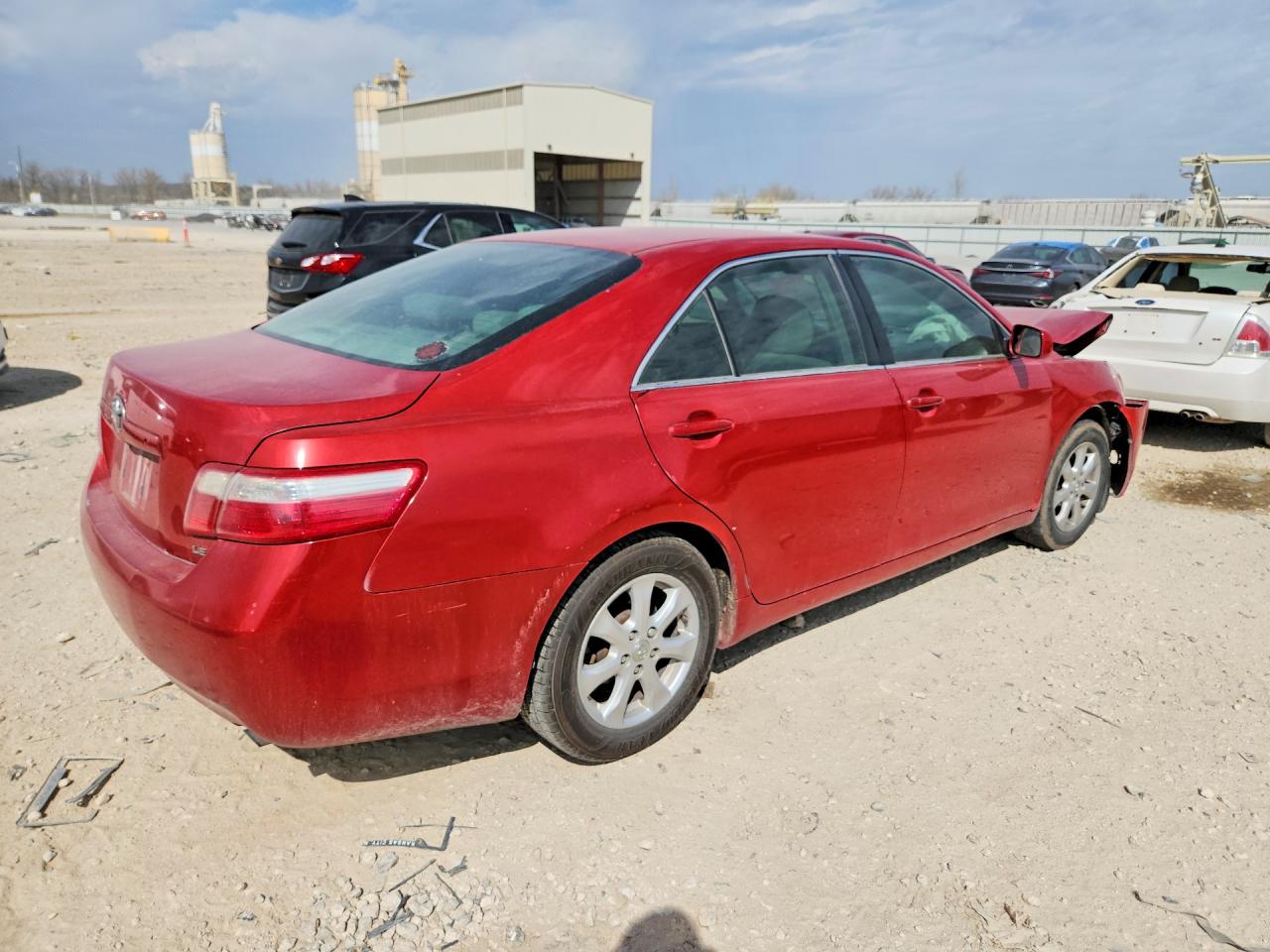 2007 Toyota Camry Le Красный vin: 4T1BE46K07U033086