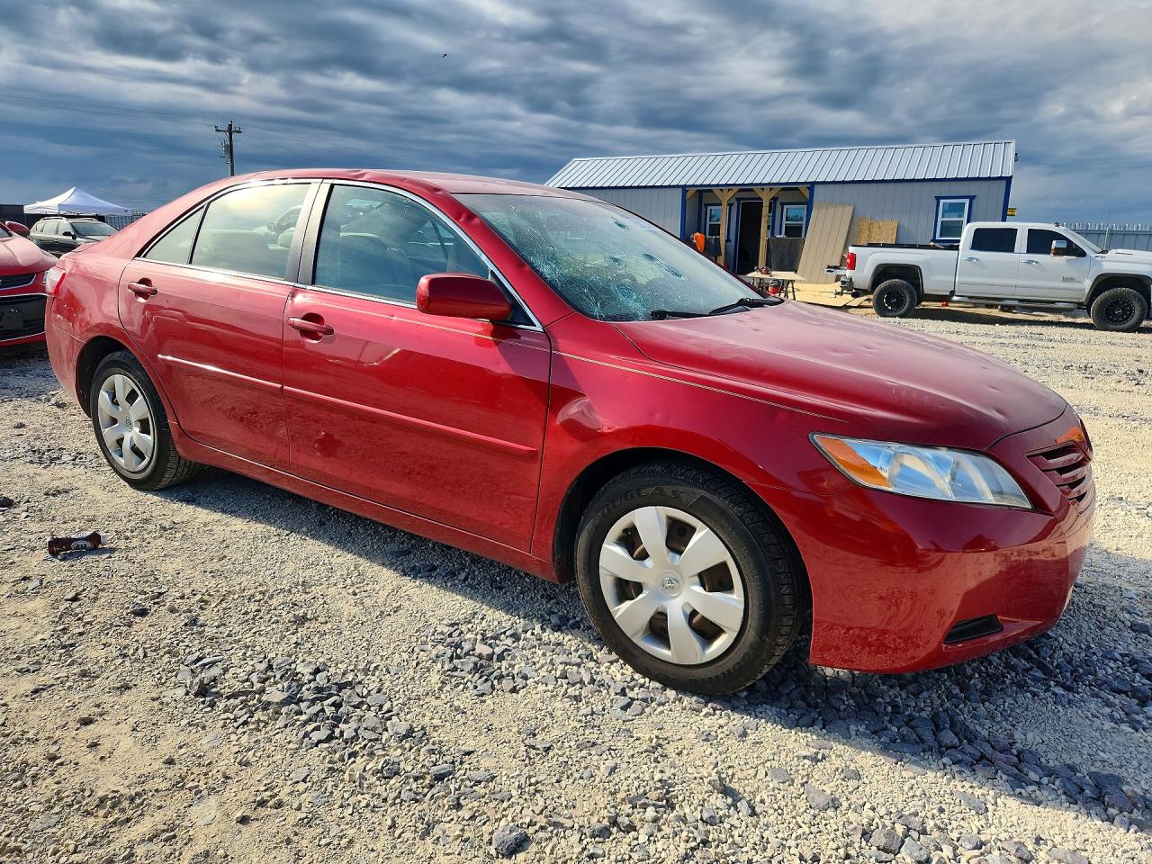 2007 Toyota Camry Le Red vin: 4T1BE46K07U033265
