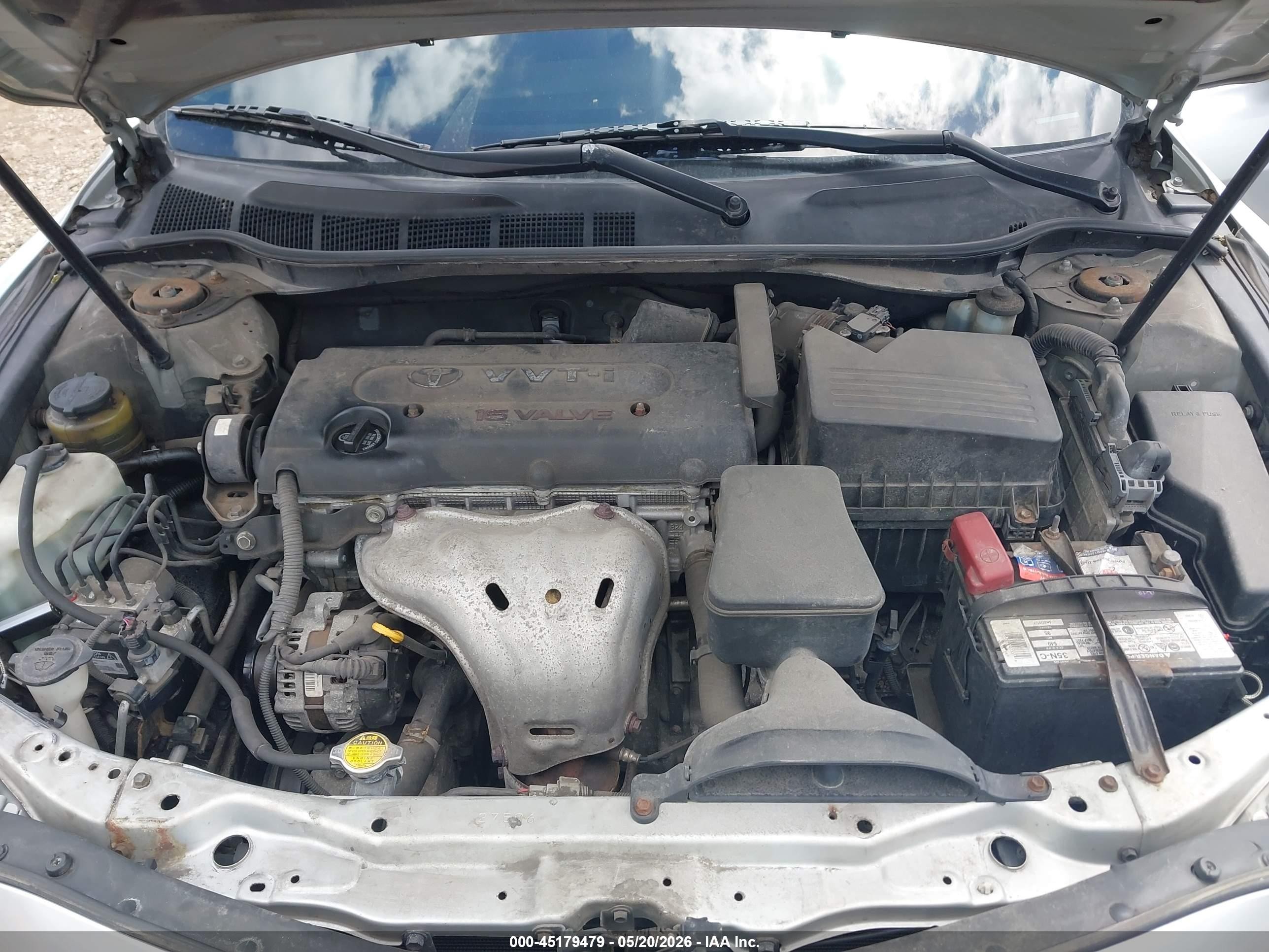 2007 Toyota Camry Le Silver vin: 4T1BE46K07U040023