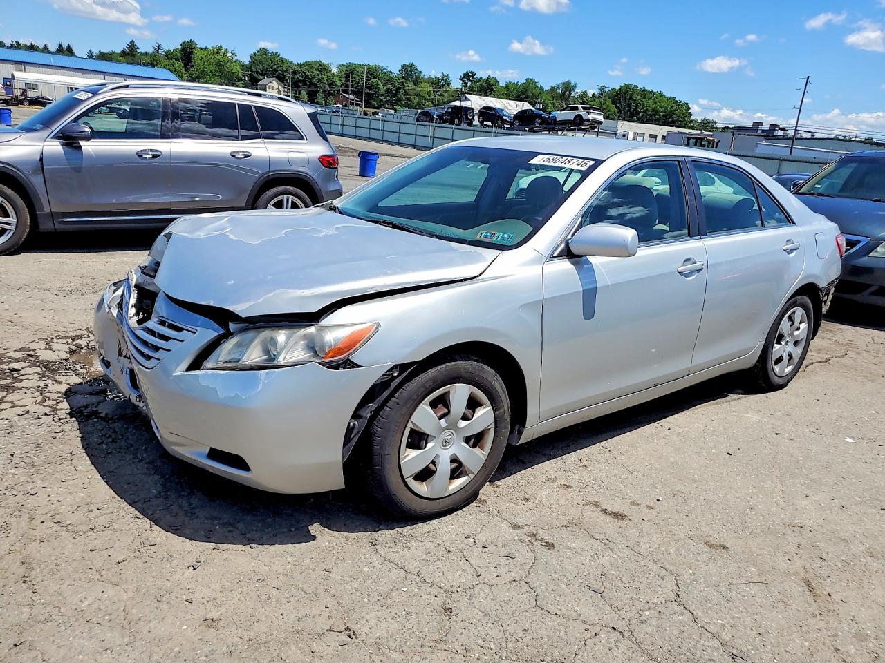 2007 Toyota Camry Le Silver vin: 4T1BE46K07U071952