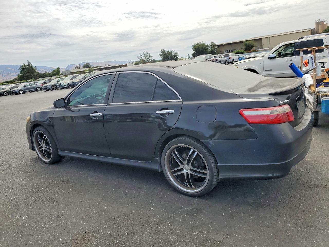 2007 Toyota Camry Se Black vin: 4T1BE46K07U080845