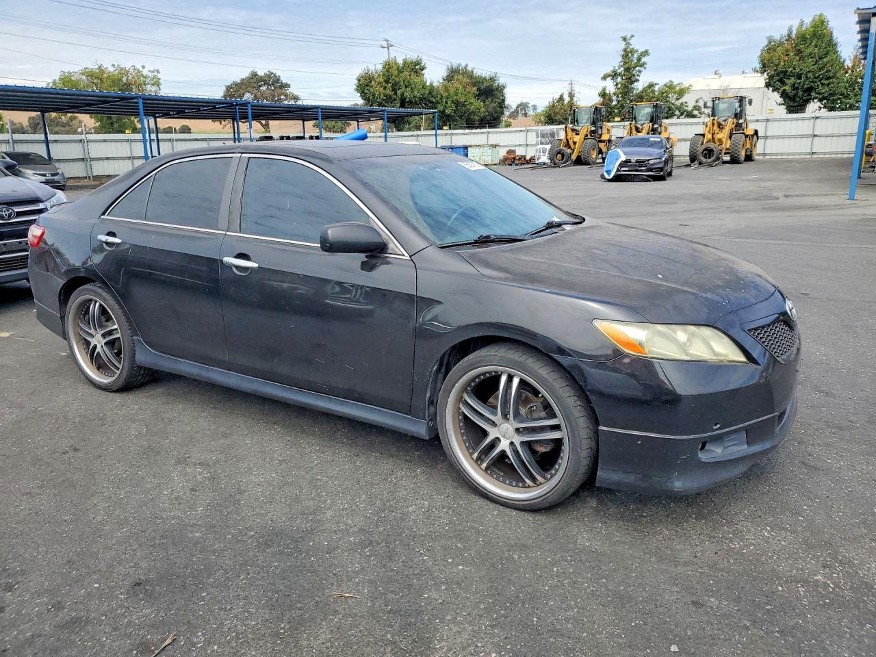 2007 Toyota Camry Se Black vin: 4T1BE46K07U080845