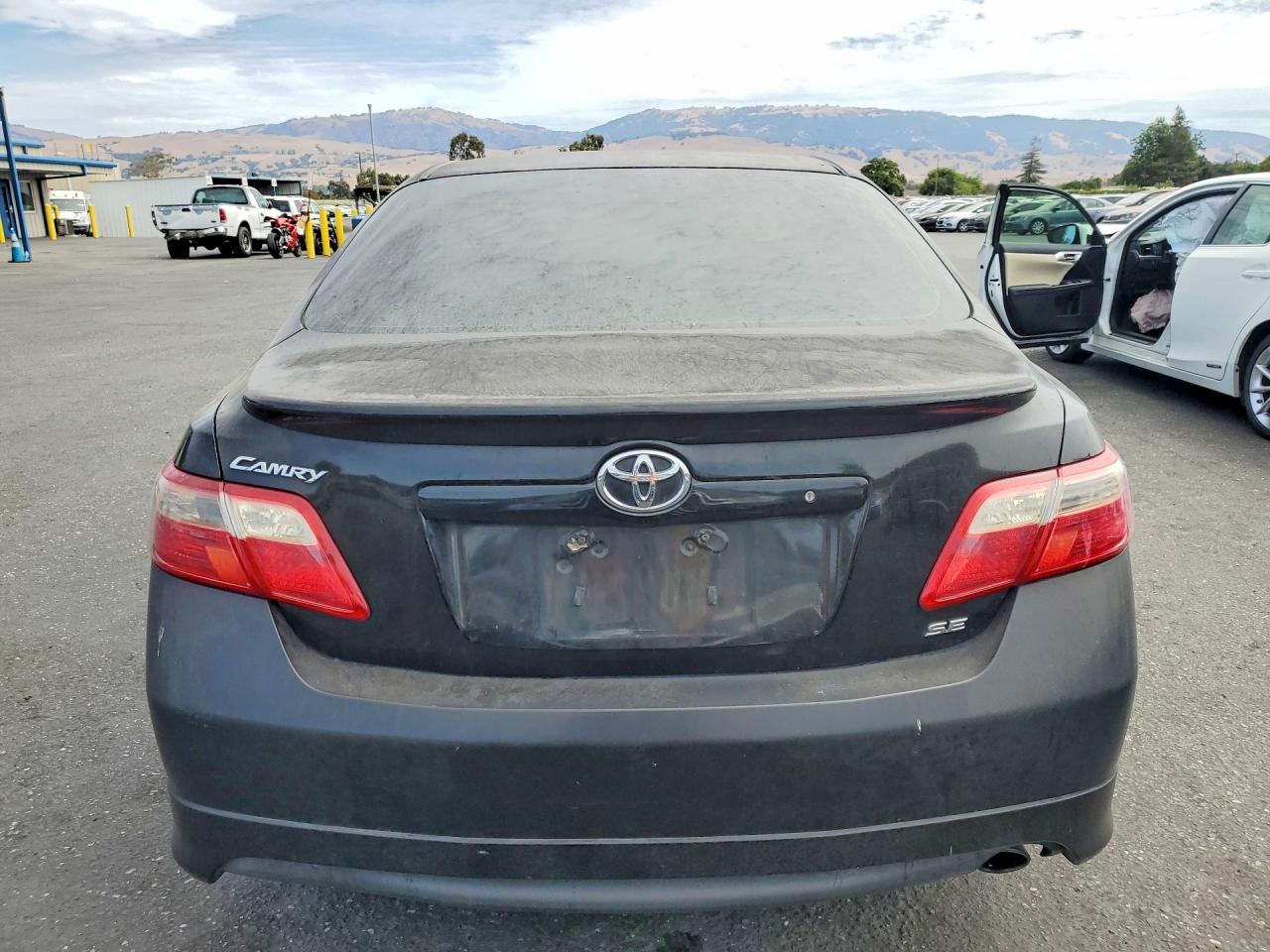 2007 Toyota Camry Se Black vin: 4T1BE46K07U080845