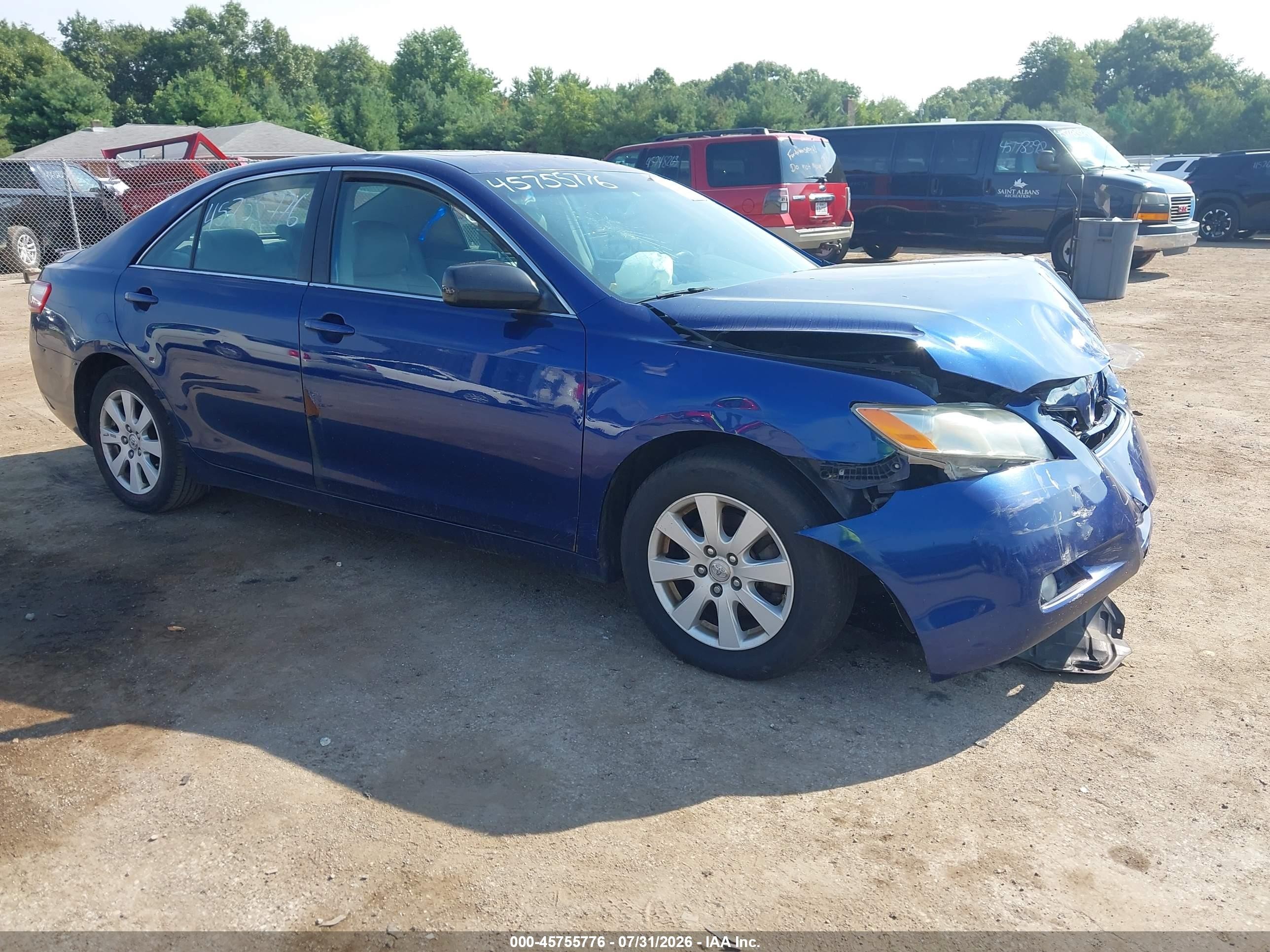 2007 Toyota Camry Xle Blue vin: 4T1BE46K07U094731