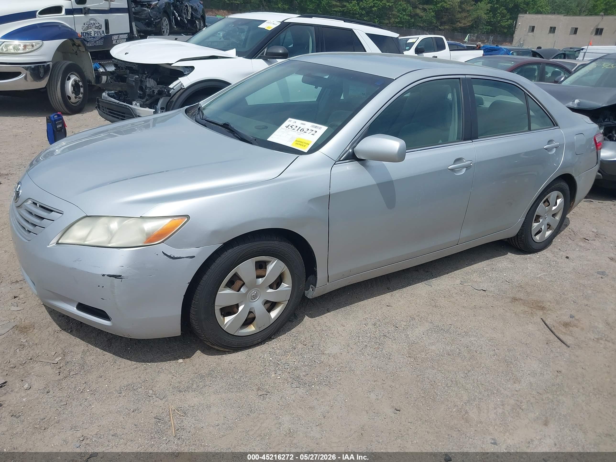 2007 Toyota Camry Le Light Blue vin: 4T1BE46K07U129591