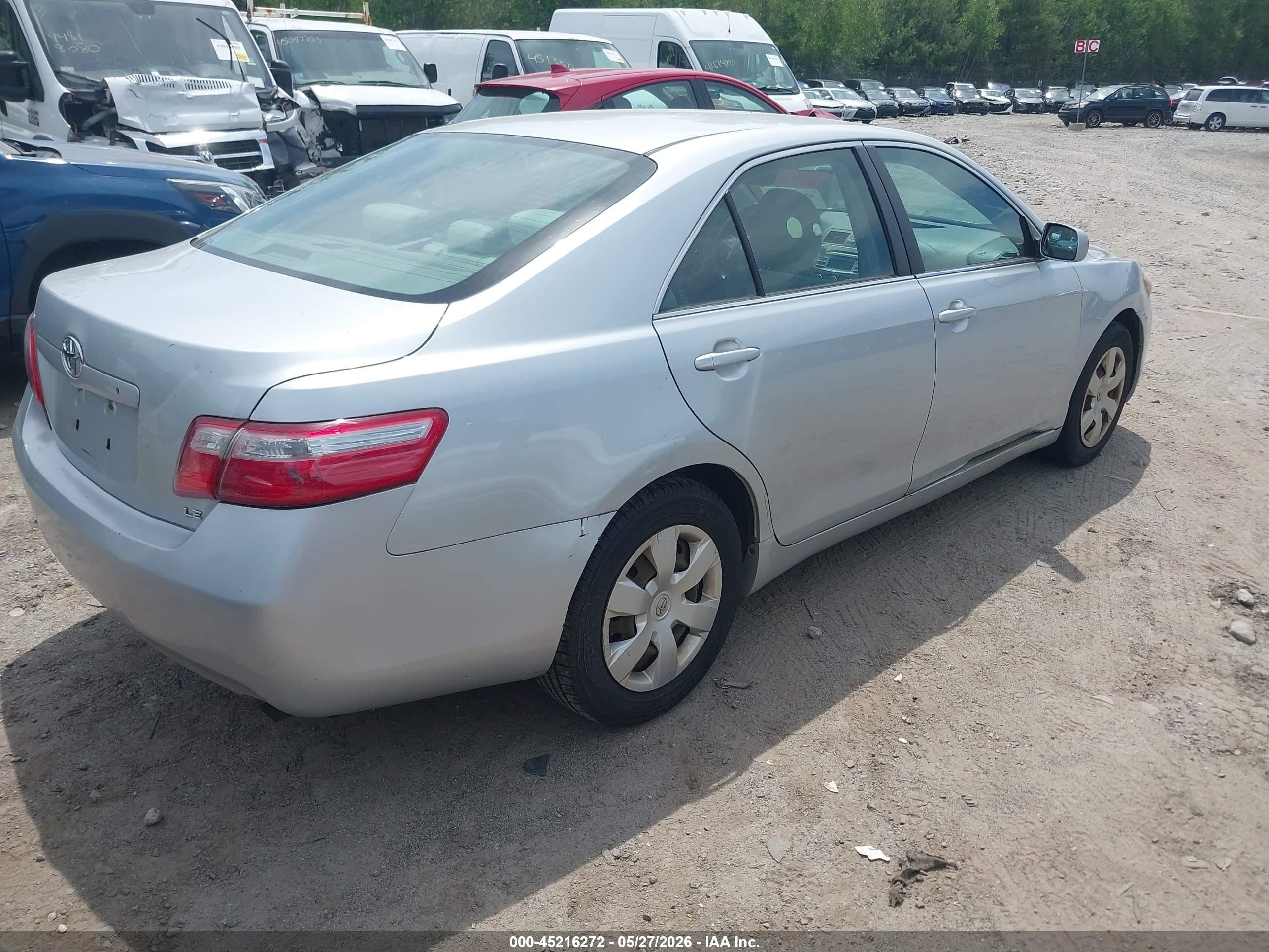 2007 Toyota Camry Le Light Blue vin: 4T1BE46K07U129591