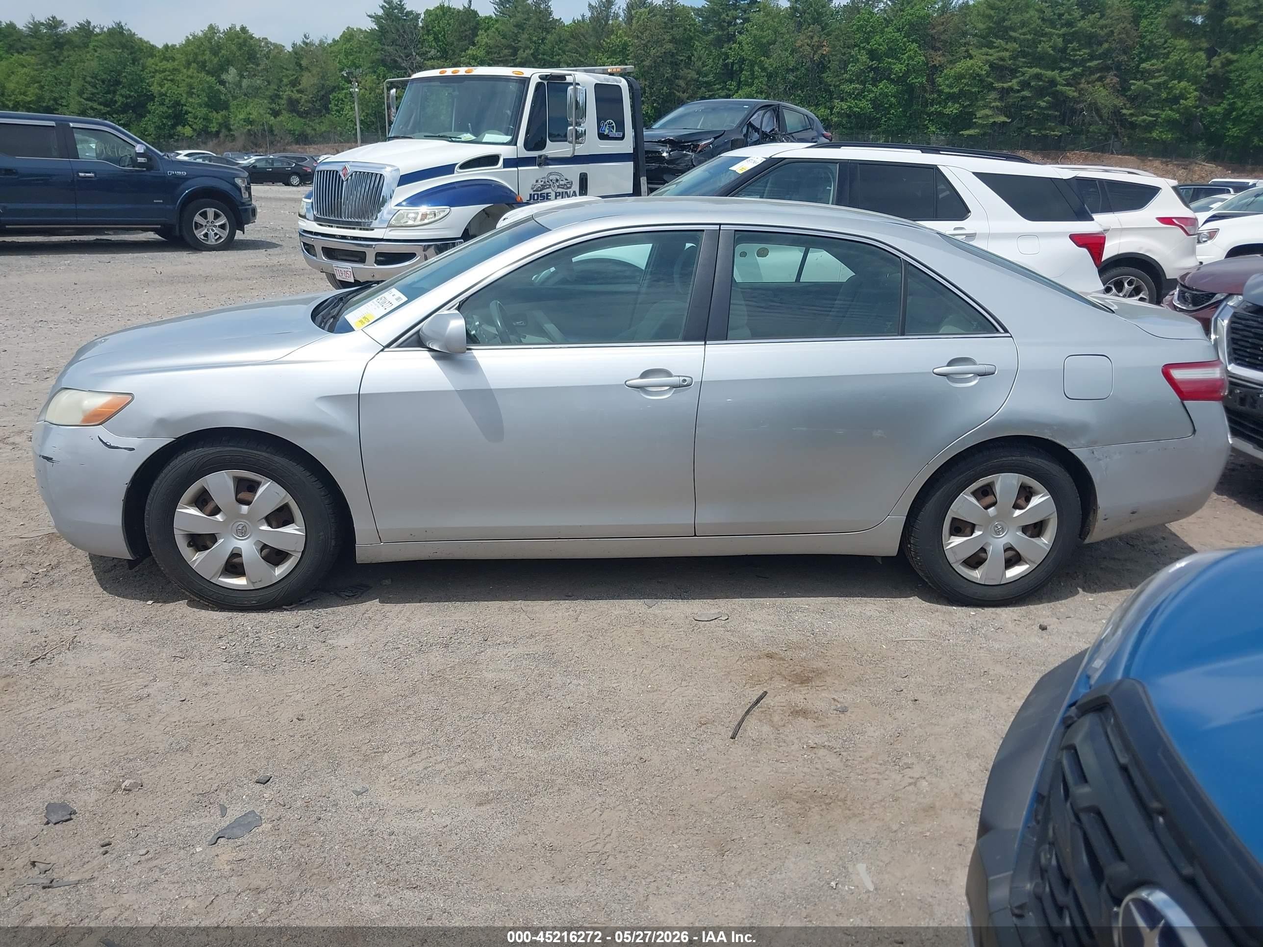 2007 Toyota Camry Le Light Blue vin: 4T1BE46K07U129591