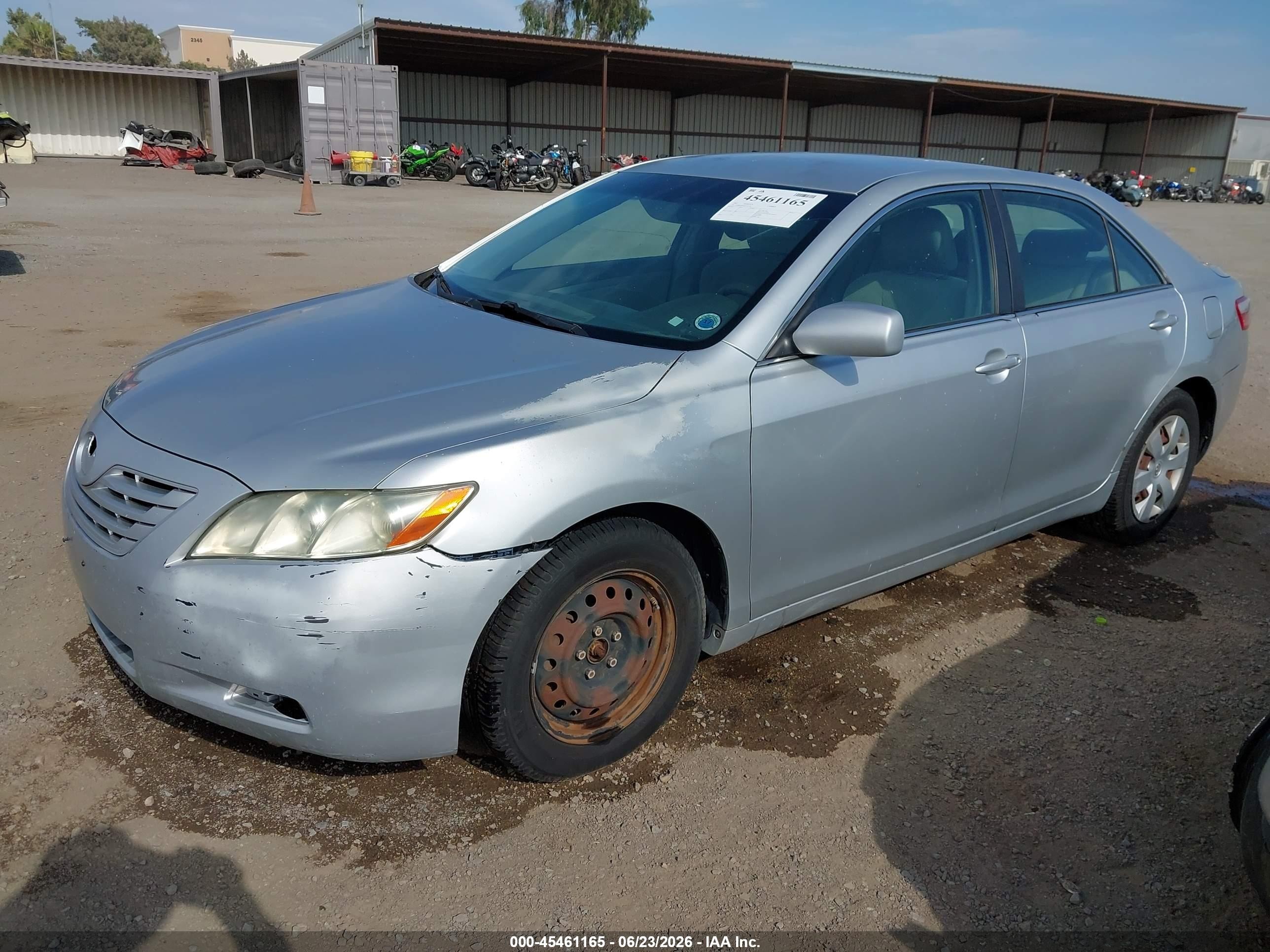 2007 Toyota Camry Le Silver vin: 4T1BE46K07U138730