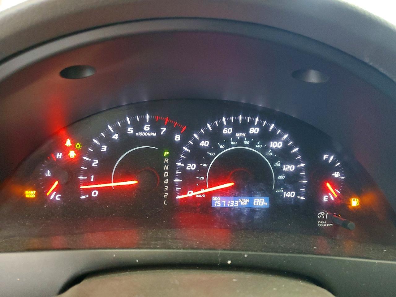 2007 Toyota Camry Le Red vin: 4T1BE46K07U174837