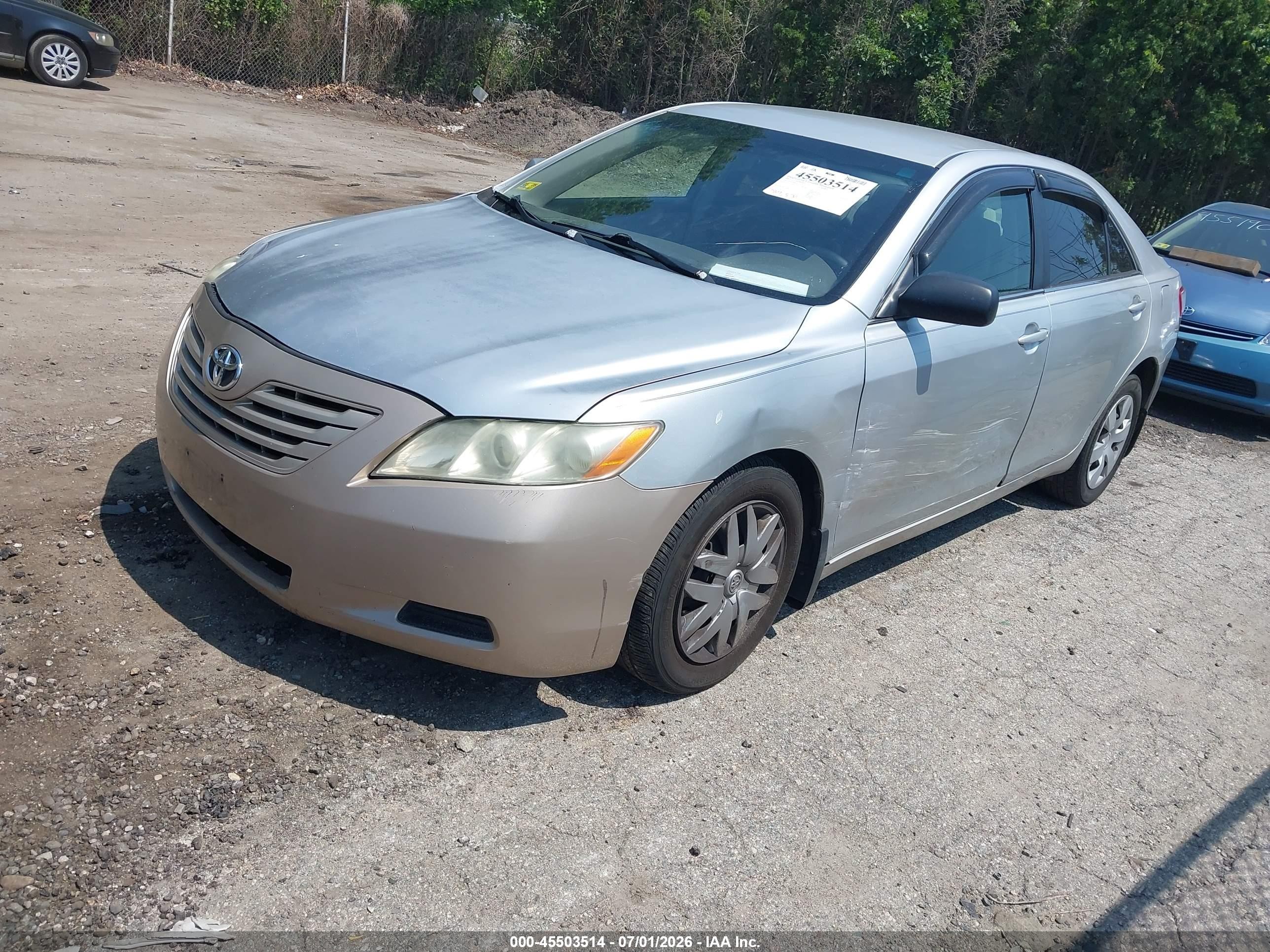 2007 Toyota Camry Le Silver vin: 4T1BE46K07U512723