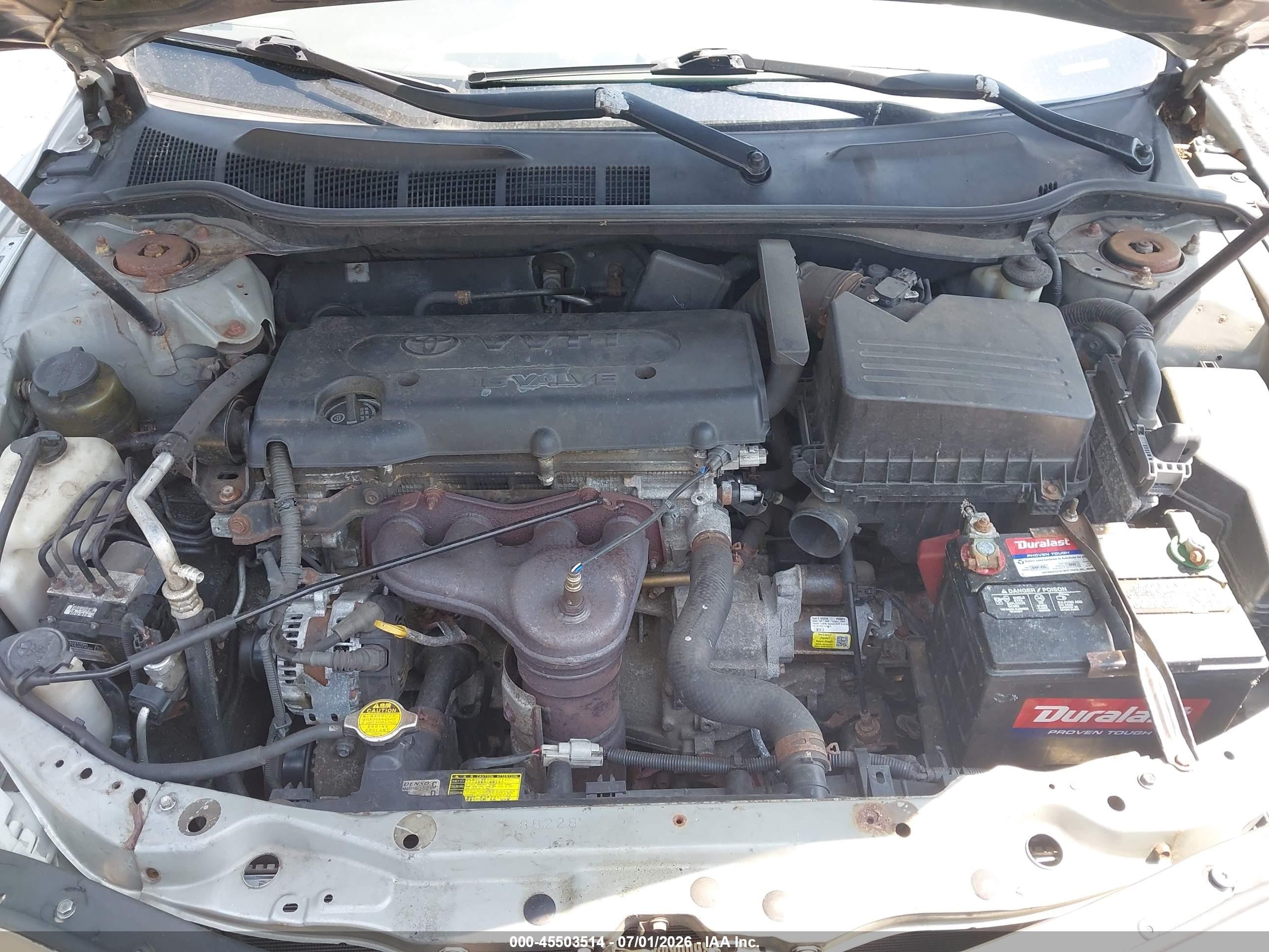 2007 Toyota Camry Le Silver vin: 4T1BE46K07U512723