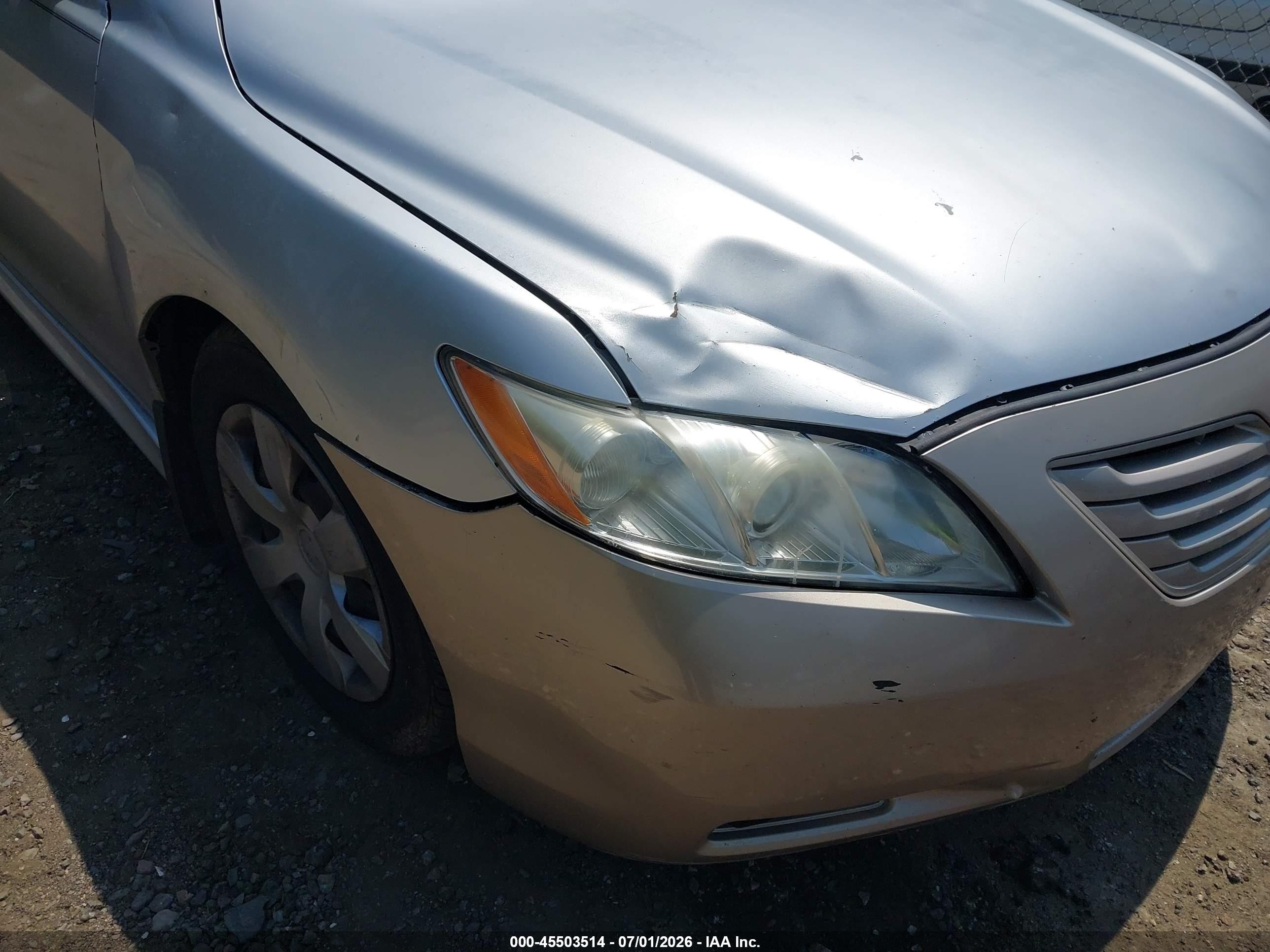 2007 Toyota Camry Le Silver vin: 4T1BE46K07U512723