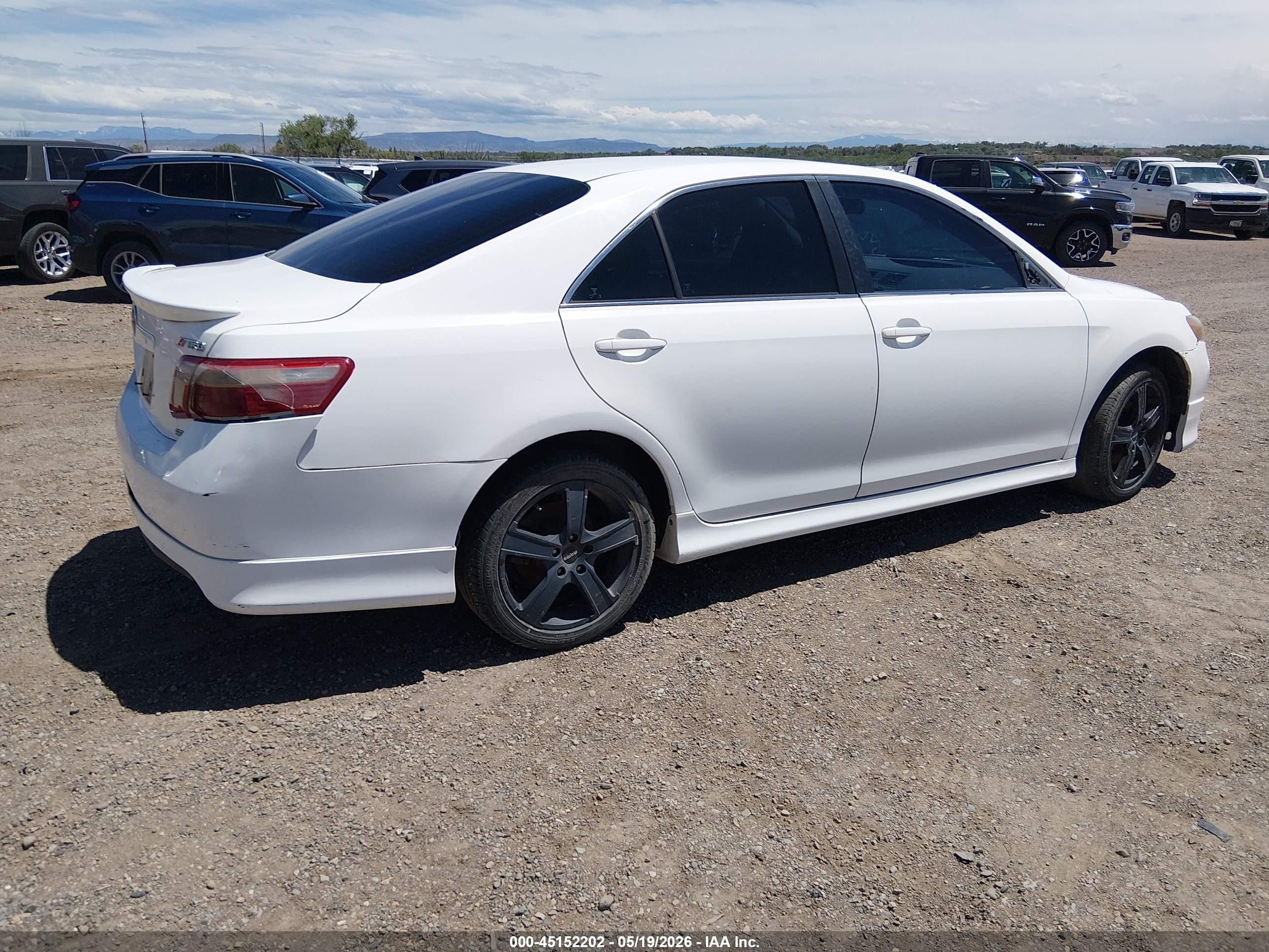 2007 Toyota Camry Se White vin: 4T1BE46K07U524757