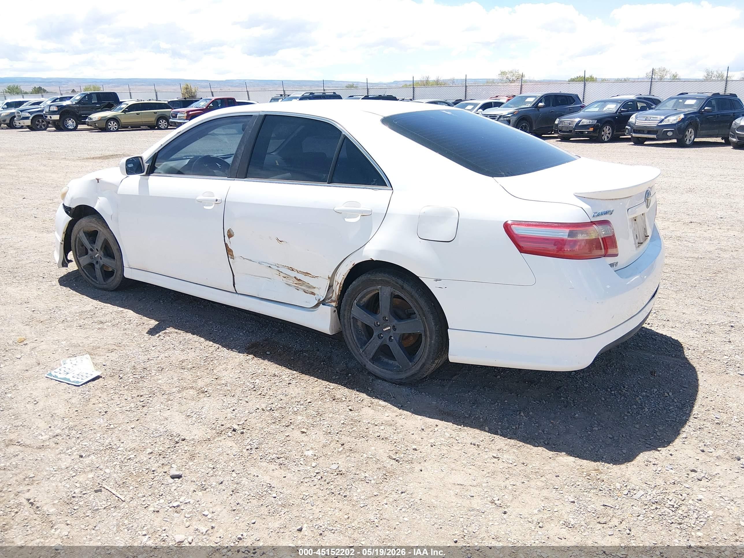 2007 Toyota Camry Se White vin: 4T1BE46K07U524757