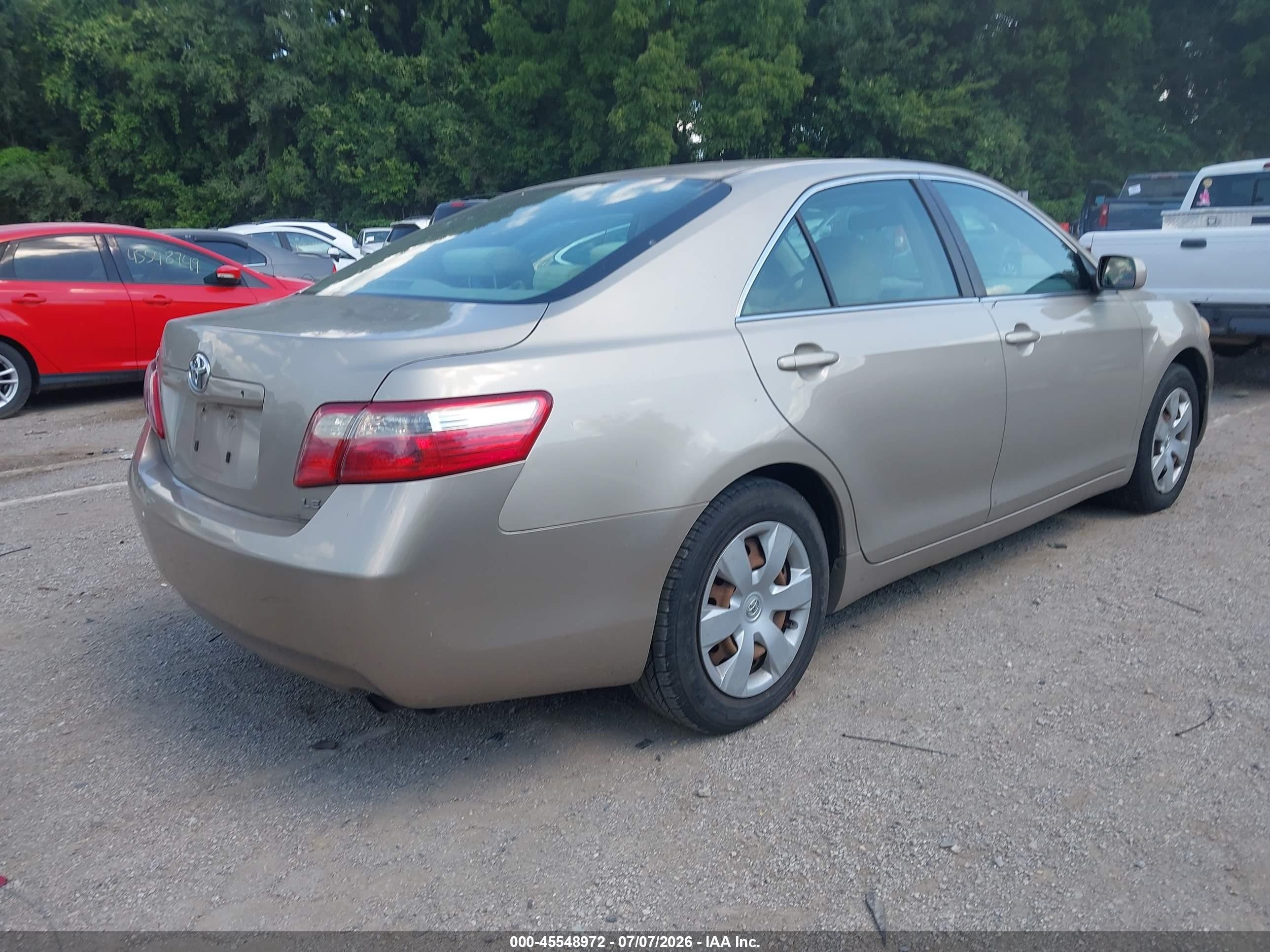 2007 Toyota Camry Le Золотой vin: 4T1BE46K07U528758