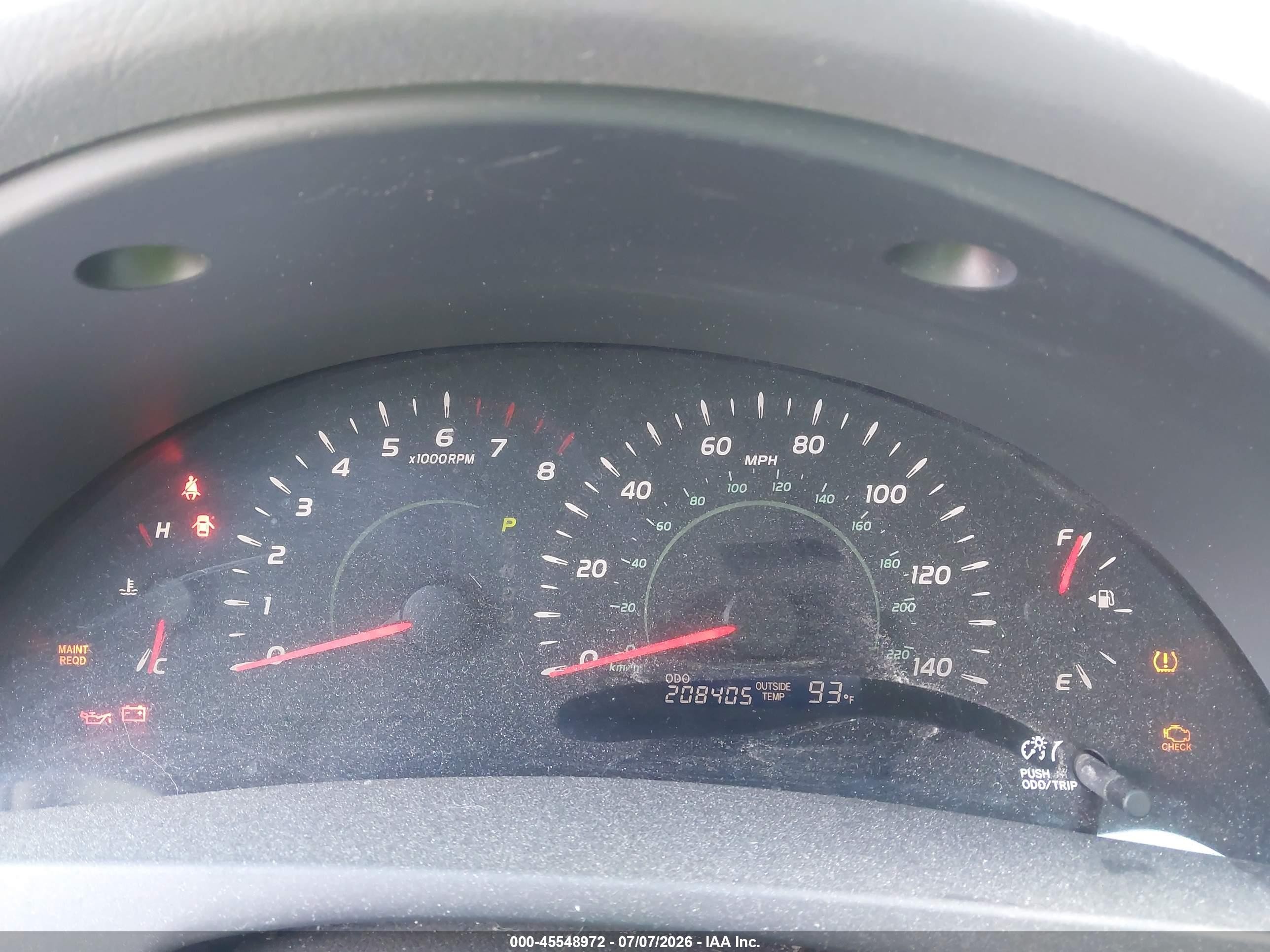 2007 Toyota Camry Le Золотой vin: 4T1BE46K07U528758