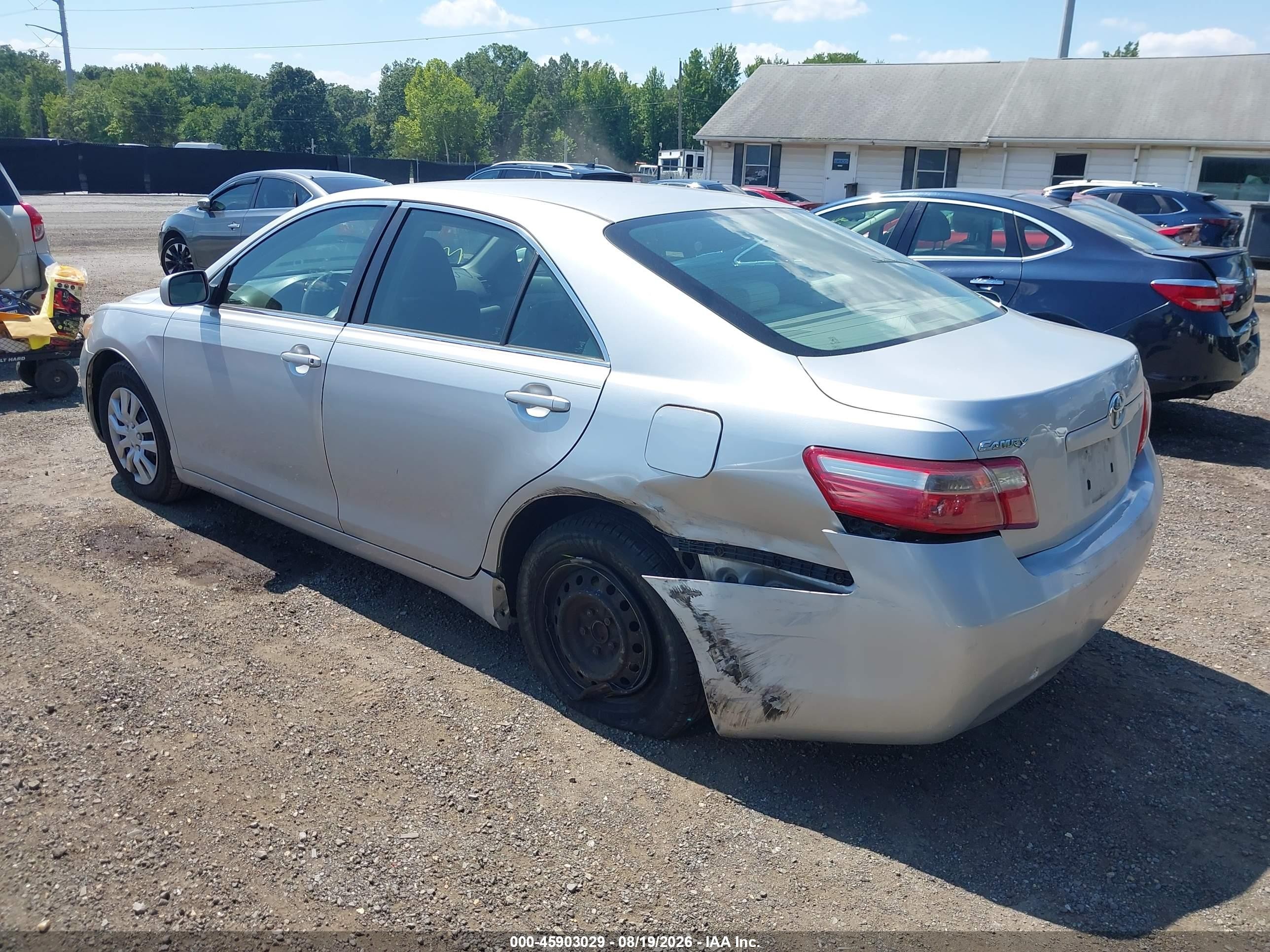 2007 Toyota Camry Le Gray vin: 4T1BE46K07U586045