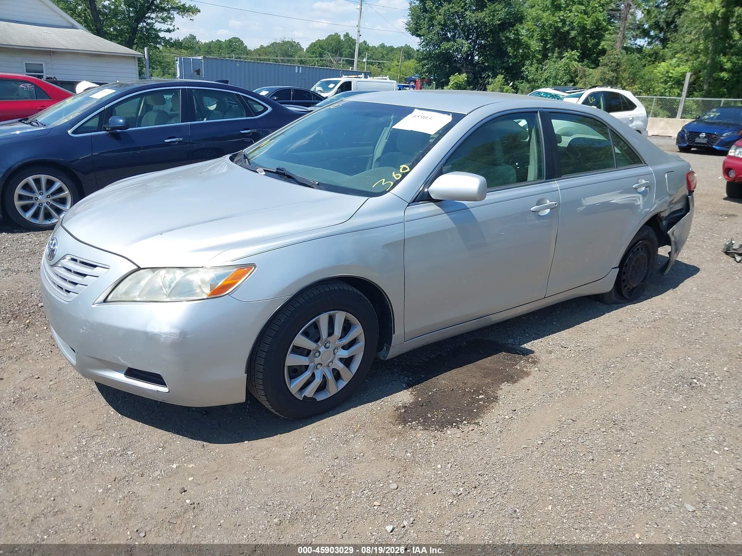 2007 Toyota Camry Le Gray vin: 4T1BE46K07U586045